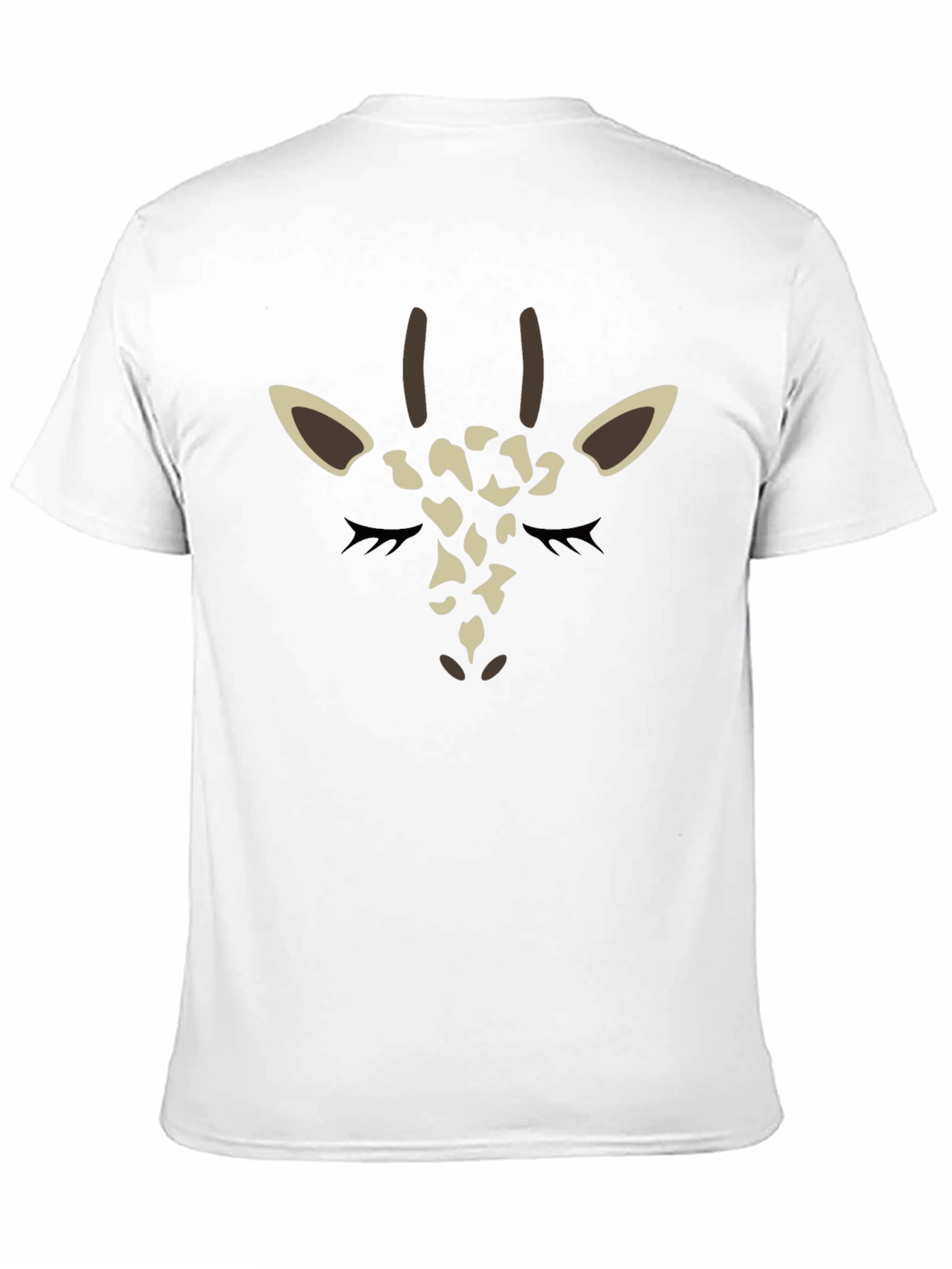 Black Giraffe Face Graphic Tee - Black view 11