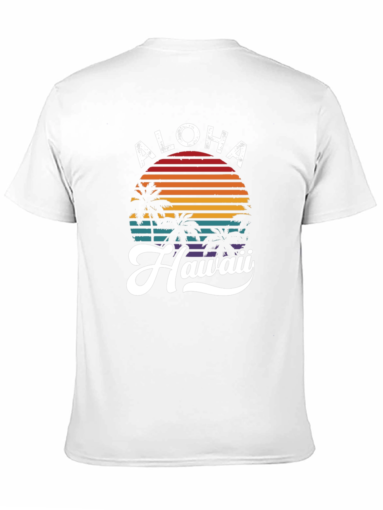 Black Aloha Hawaii Graphic T-Shirt - Tropical Retro Design view 11