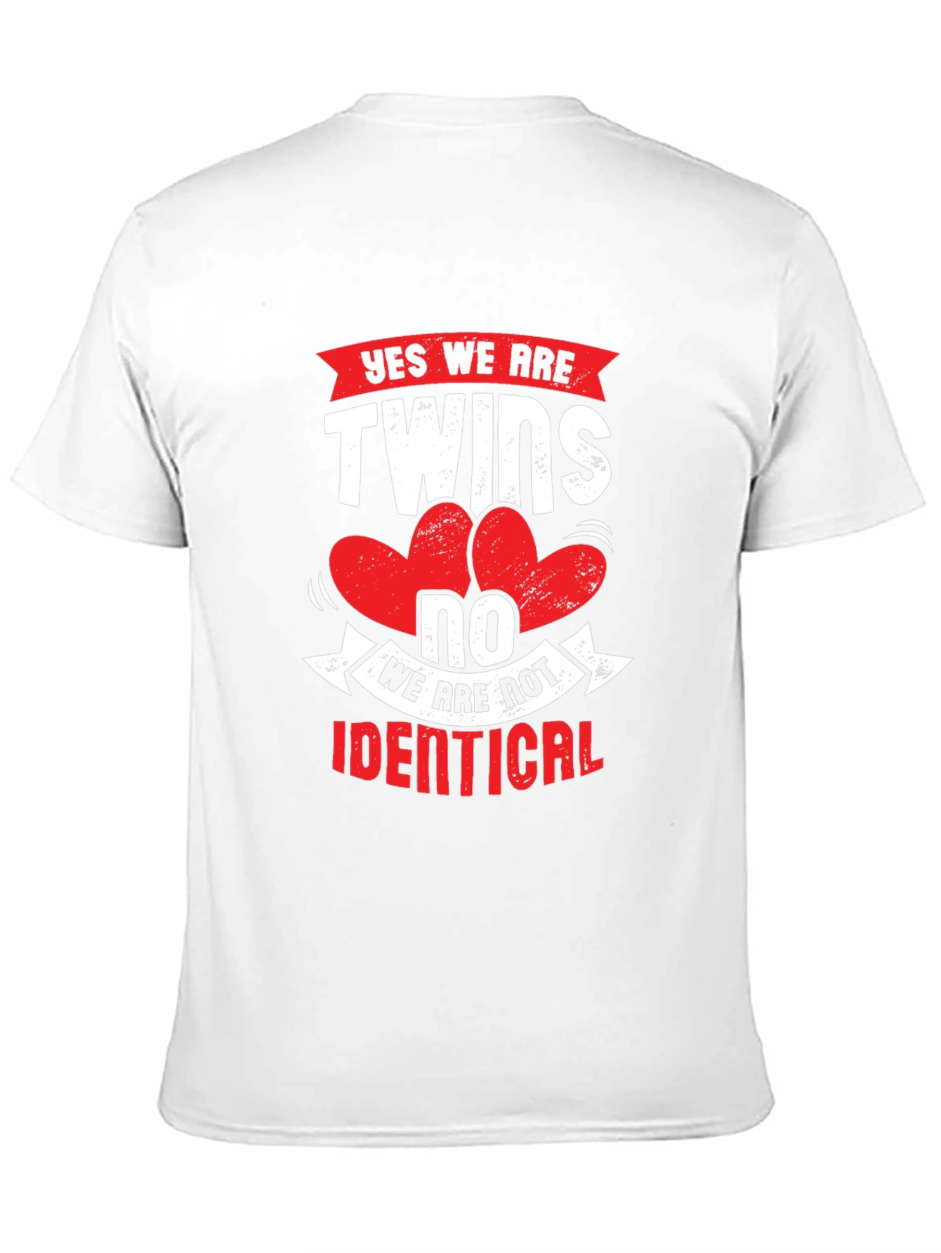 Black Yes We Are Twins T-Shirt - Novelty Tee view 11