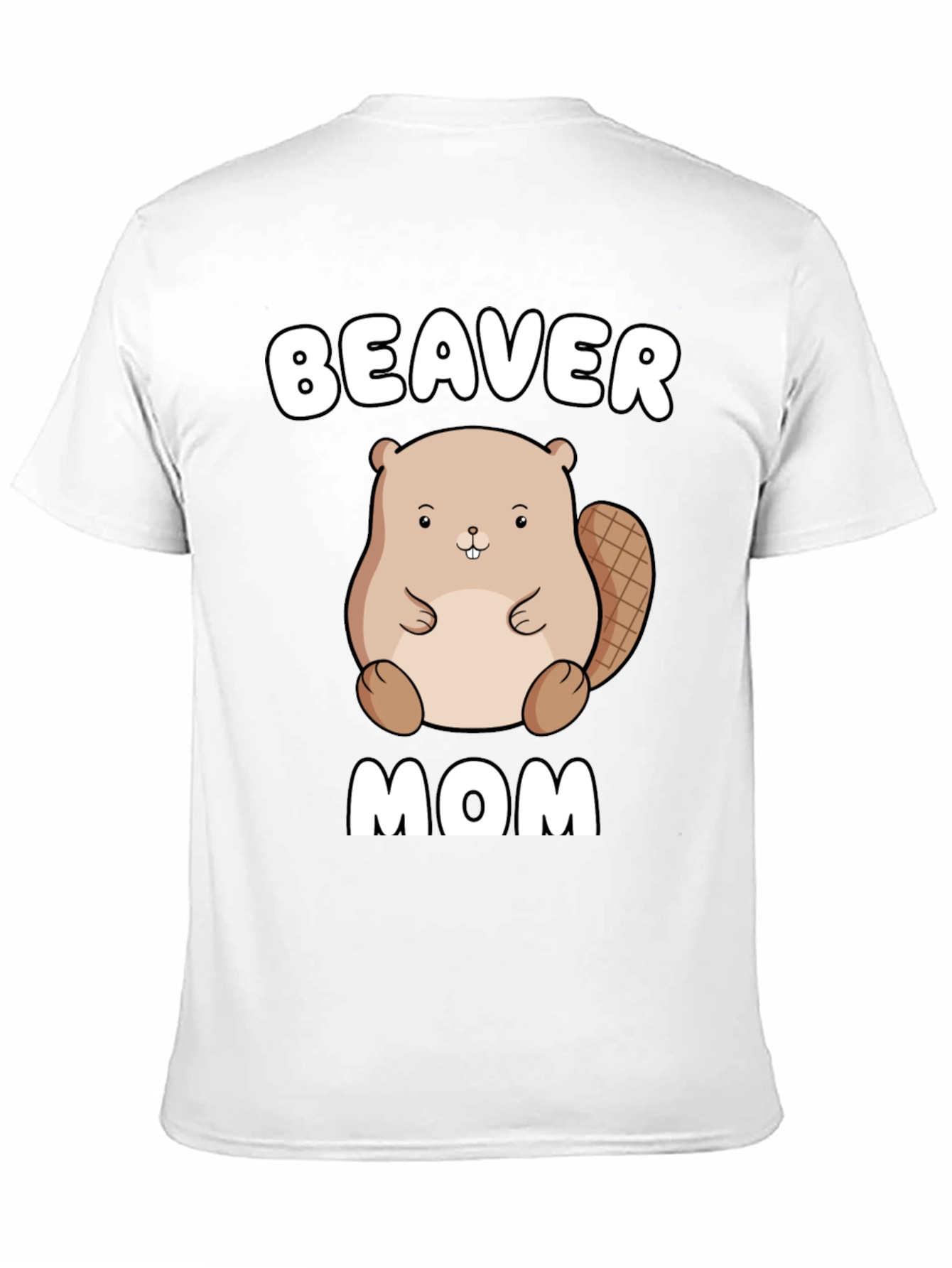 Black Beaver Mom Graphic Tee - Unisex Cotton T-Shirt view 11
