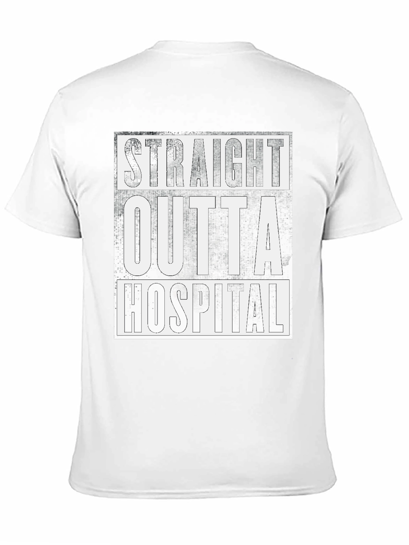 Black Straight Outta Hospital Graphic Tee view 11