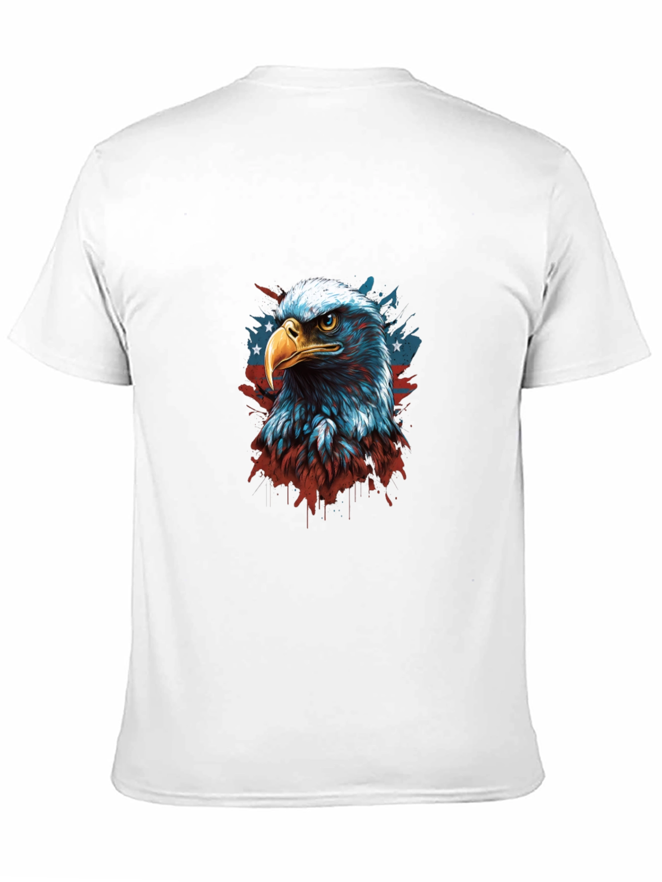 Black Patriotic Eagle Graphic Tee - Men's Black T-Shirt view 11