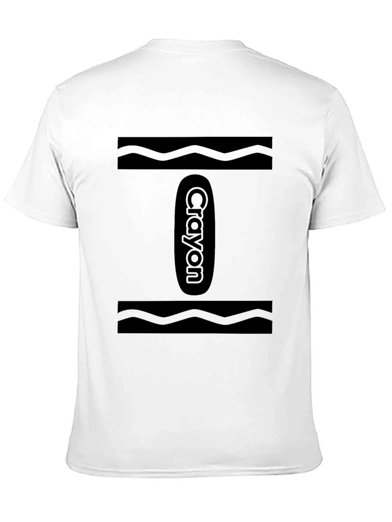 Black Crayon Graphic Tee - Classic Black T-Shirt view 11