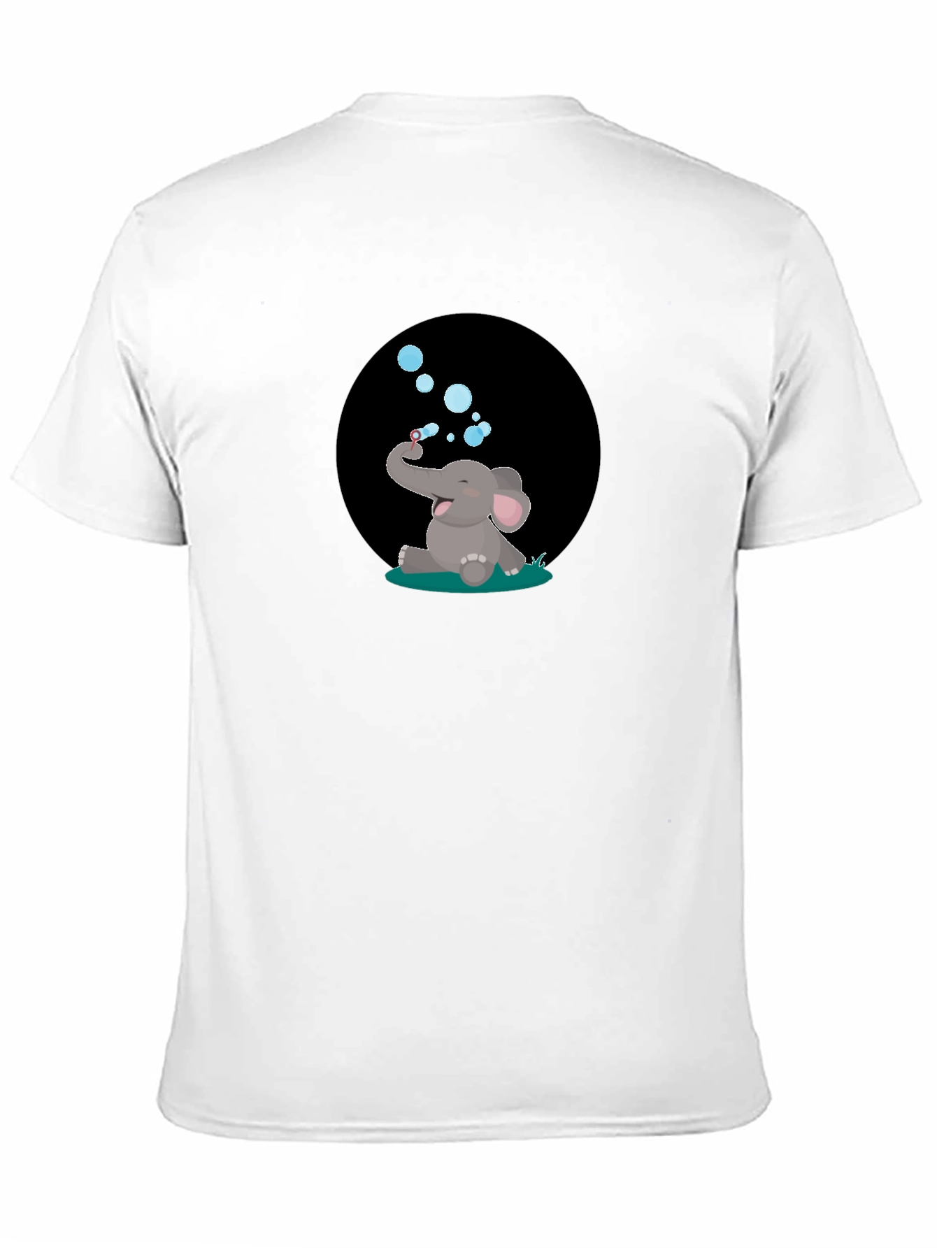 Black Elephant Bubbles Graphic Tee - Black T-Shirt view 11