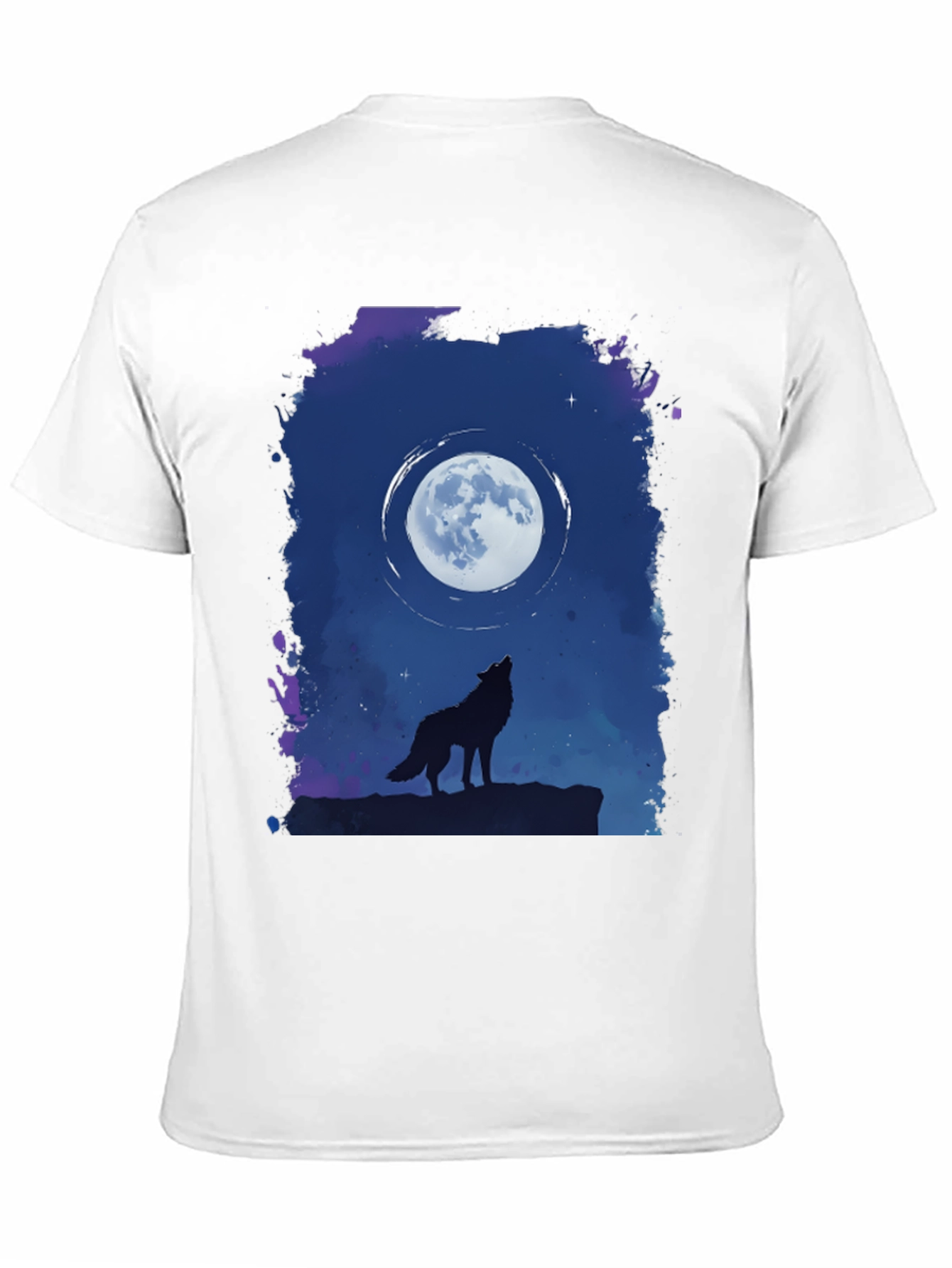Black Wolf Moon Graphic T-Shirt - Black view 11