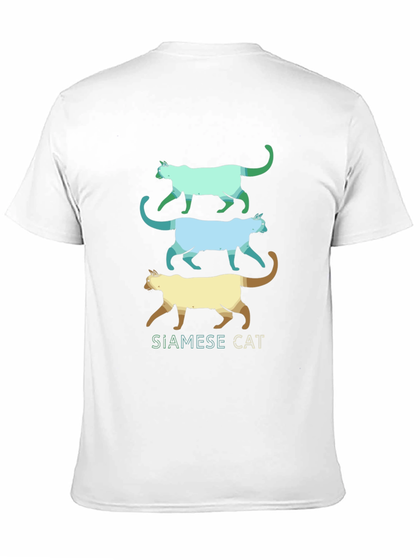 Black Siamese Cat T-Shirt - Cool Cat Design view 11