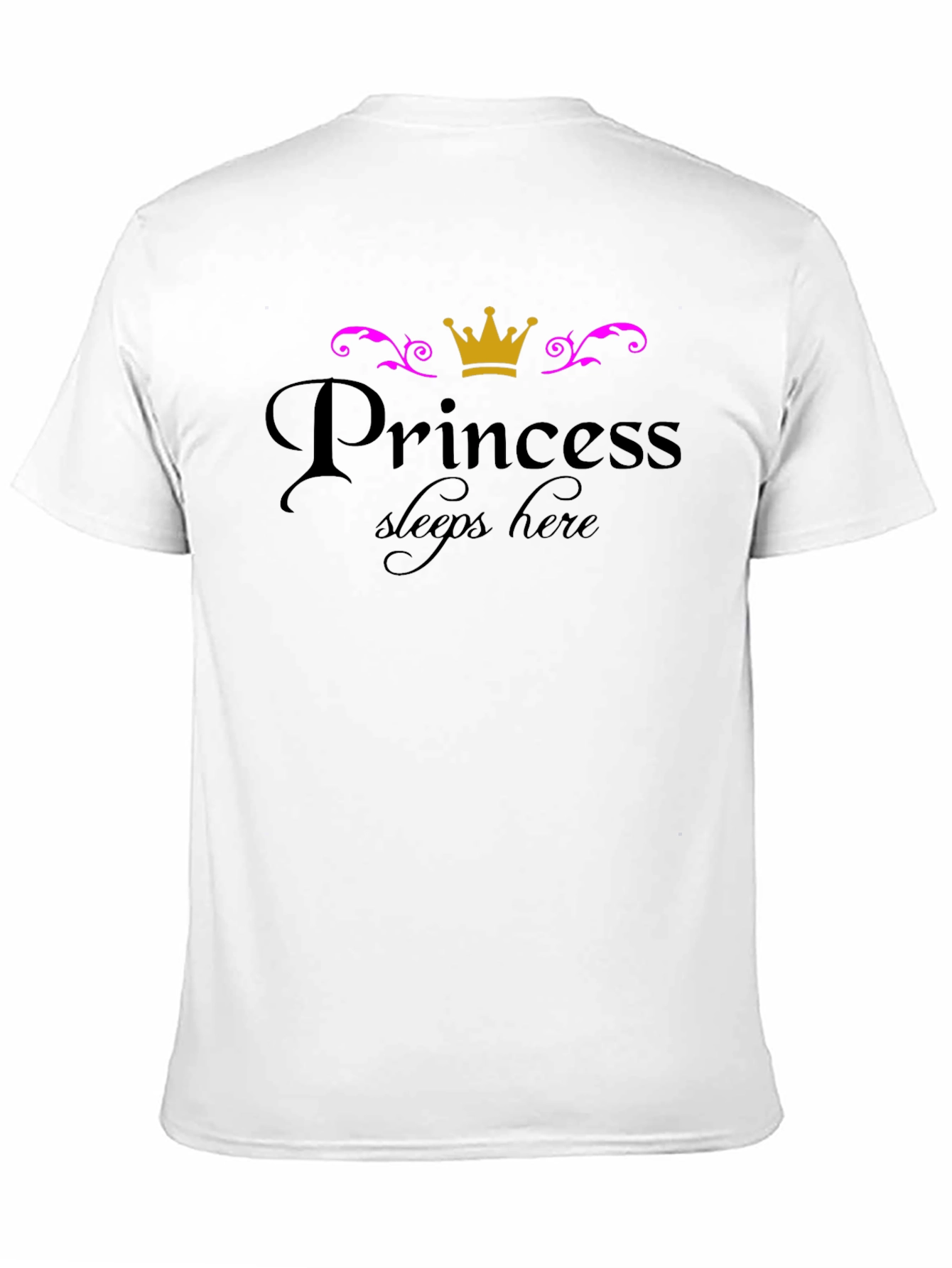 Black Princess Sleeps Here T-Shirt view 11