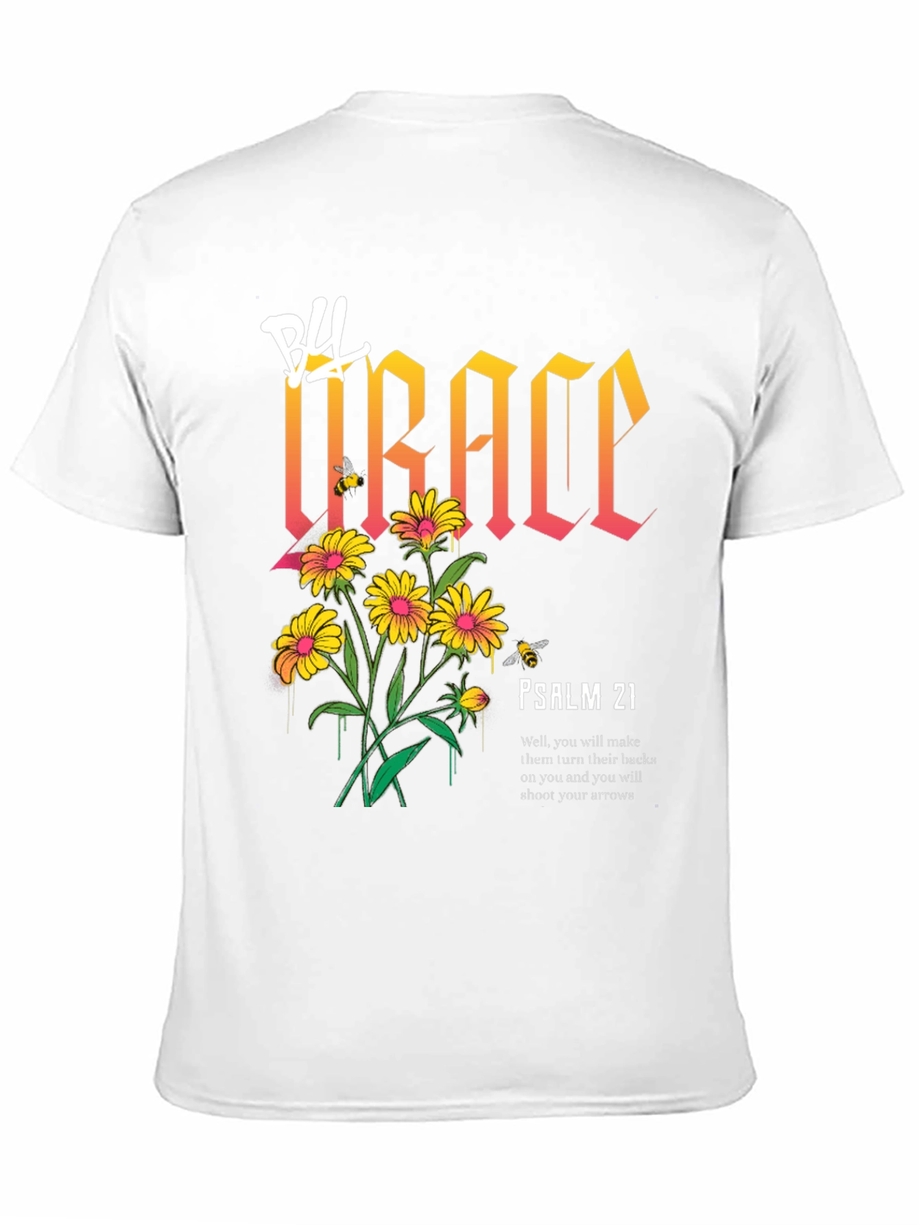 Black Grace Floral Graphic Print T-Shirt view 11