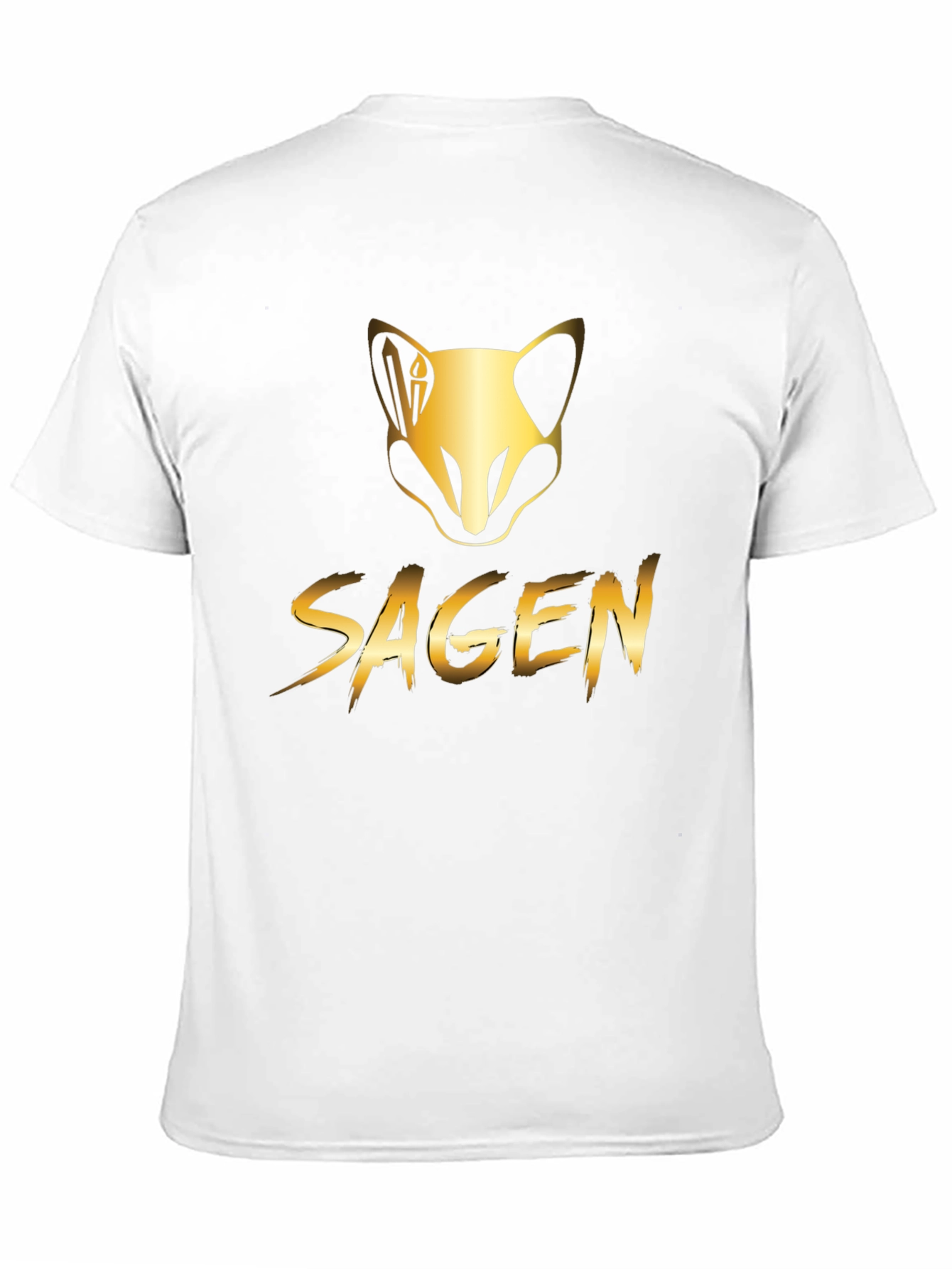 Black Sagen Graphic T-Shirt - Gold Design view 11