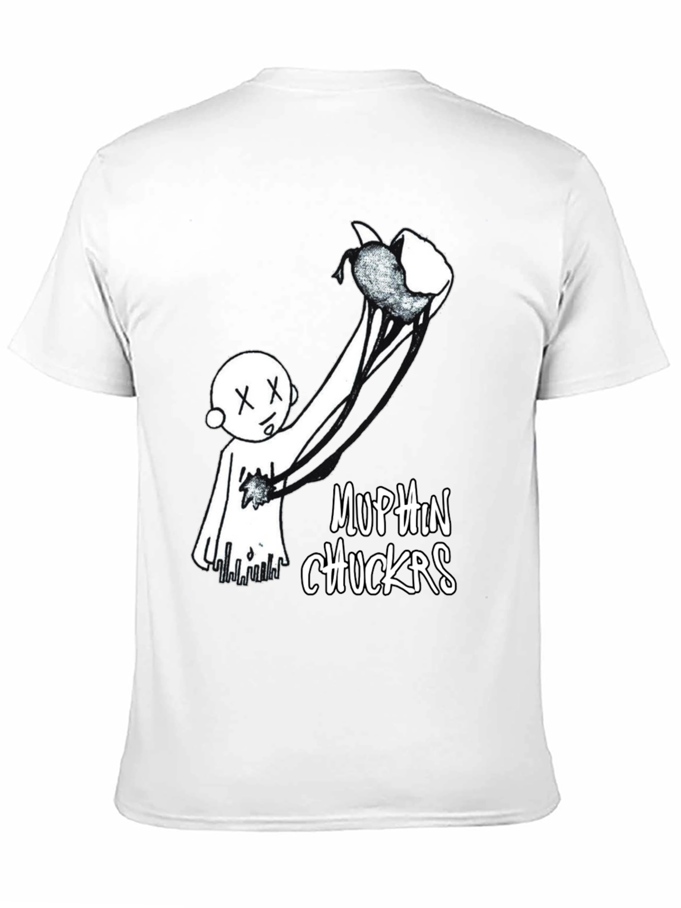 Black Muffin Chuckers Graphic Tee - Unique Design view 11