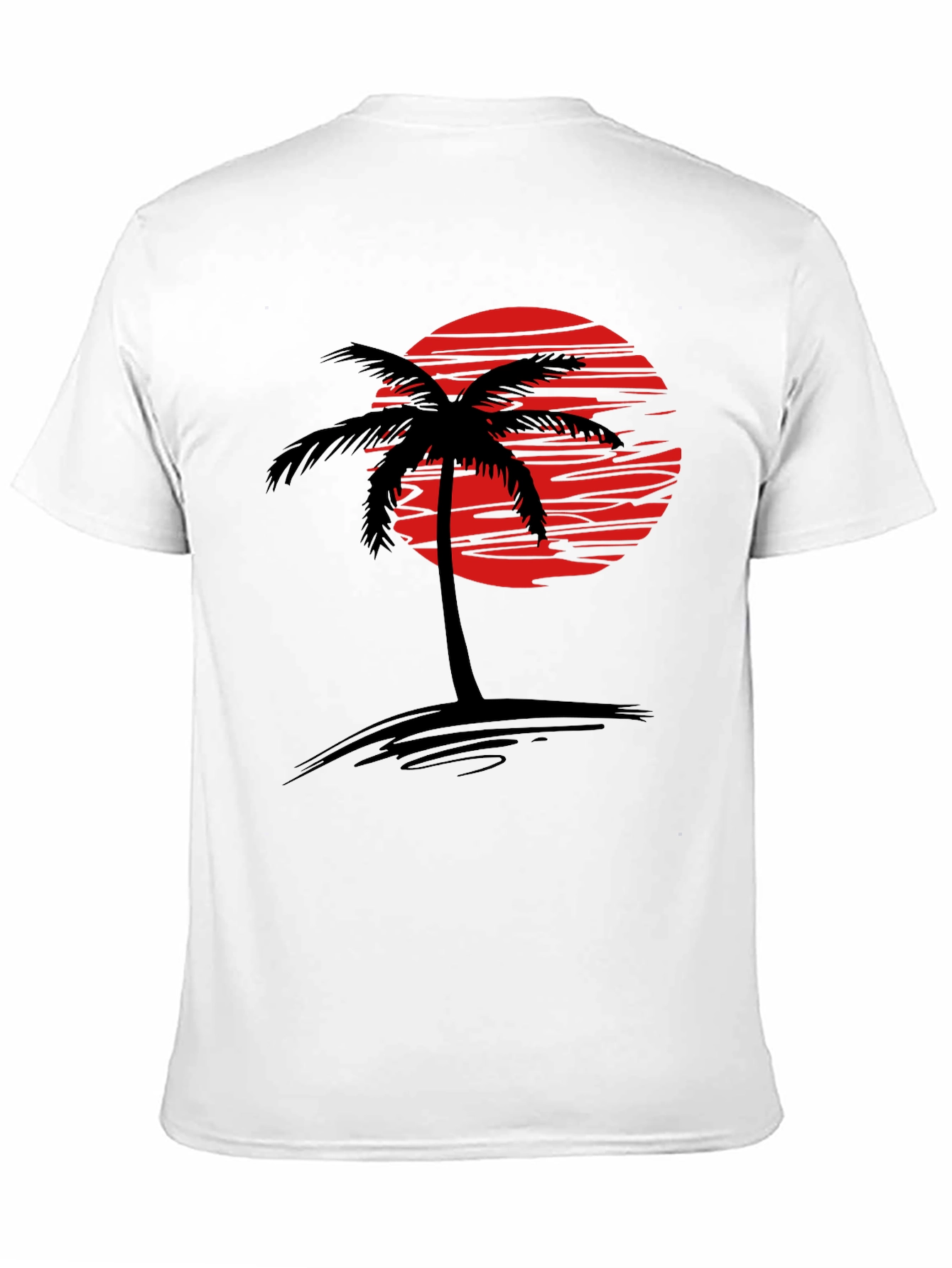 Black Sunset Palm Tree Graphic T-Shirt - Tropical Vibe view 11