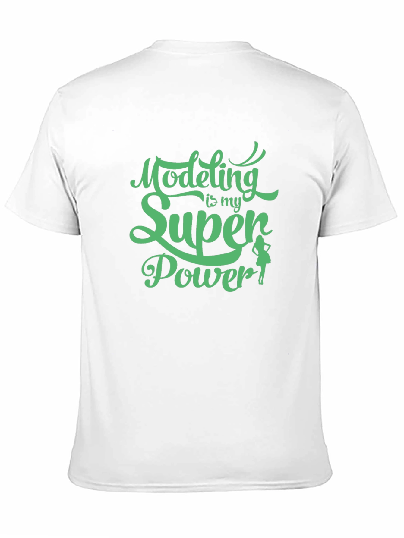 Black Modeling is My Super Power Tee - Black view 11