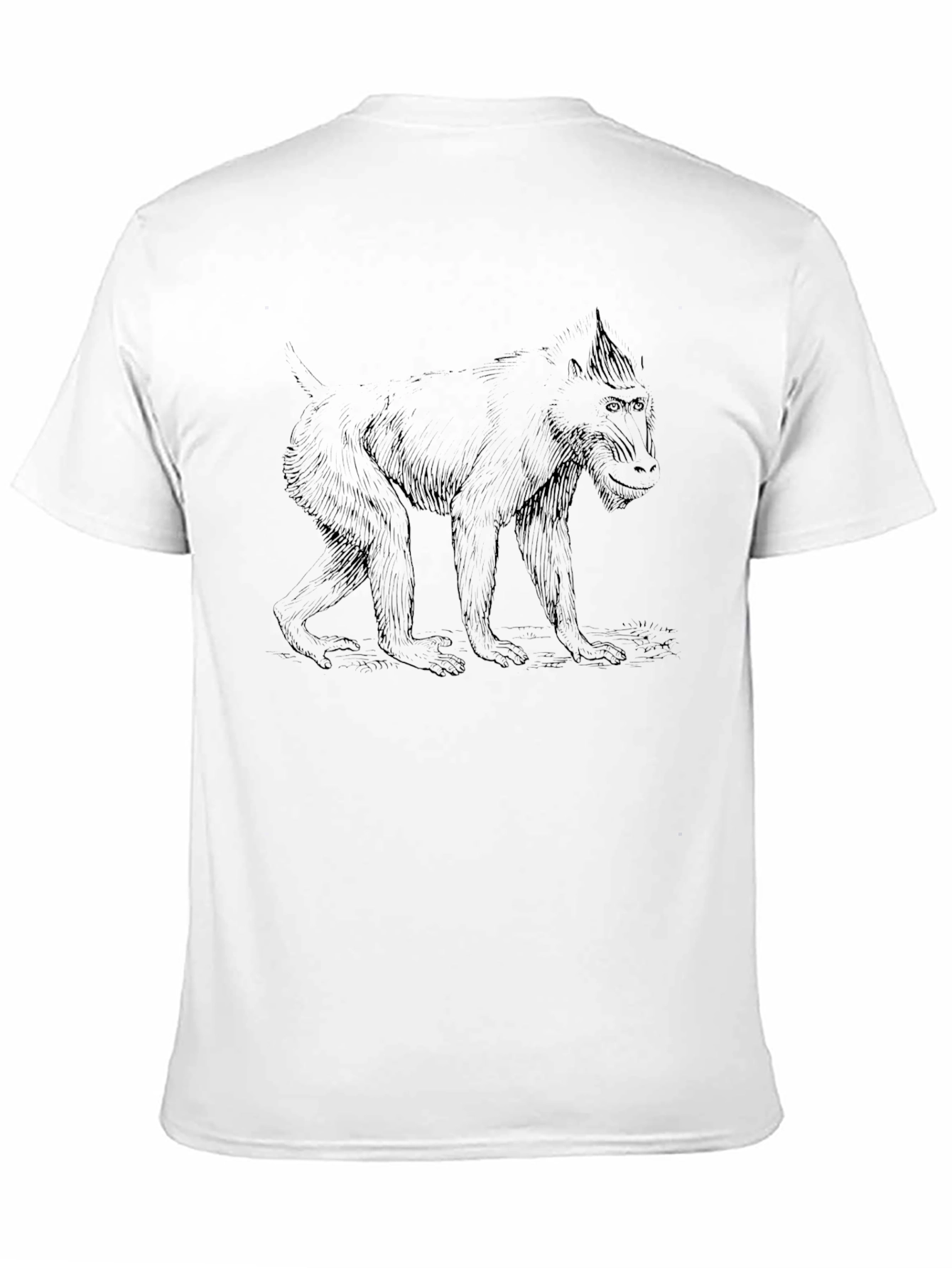 Black Monkey Graphic Tee - Mens Black Crew Neck T-Shirt view 11