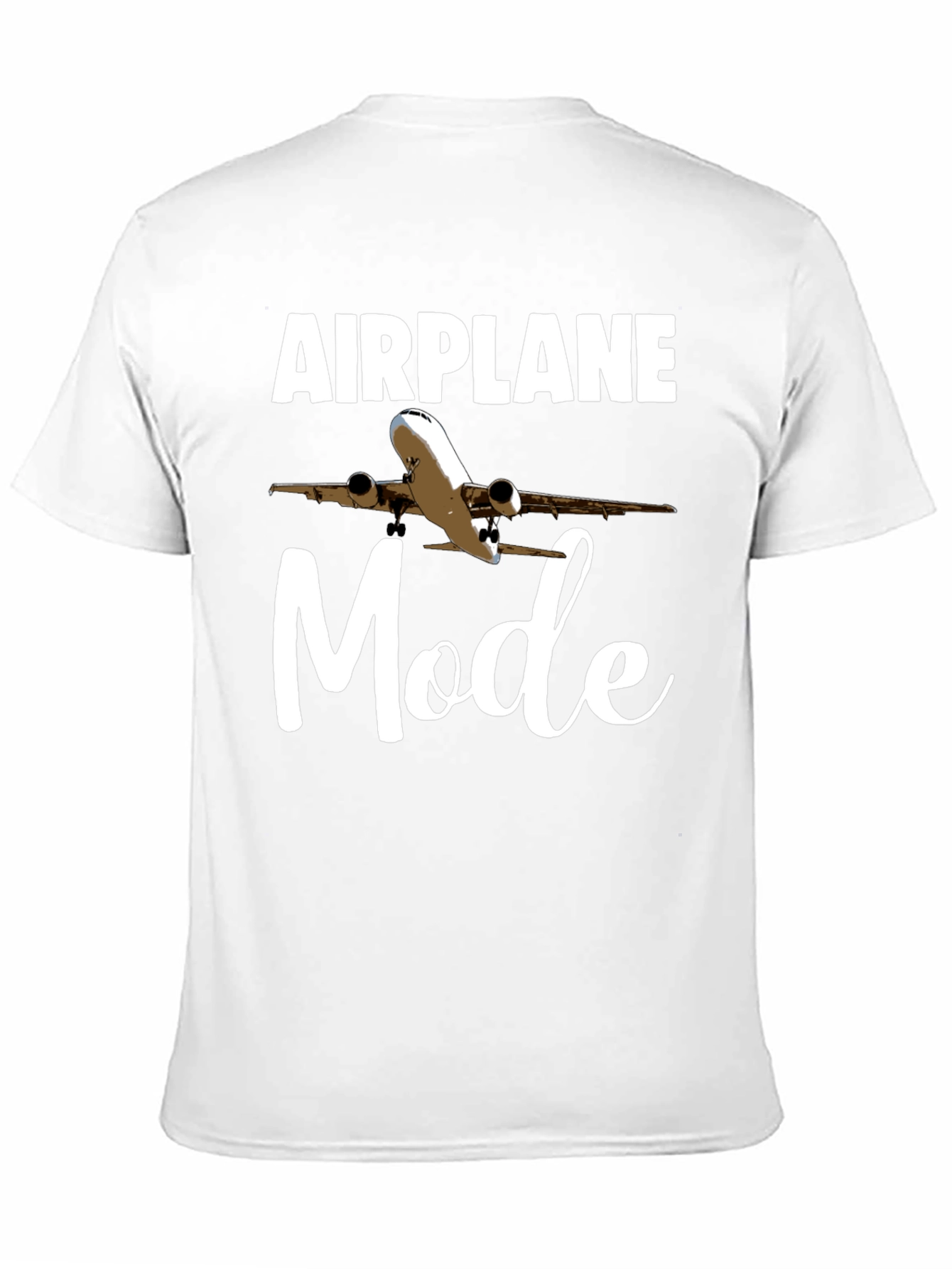 Black Airplane Mode T-Shirt | Funny Travel Tee view 11