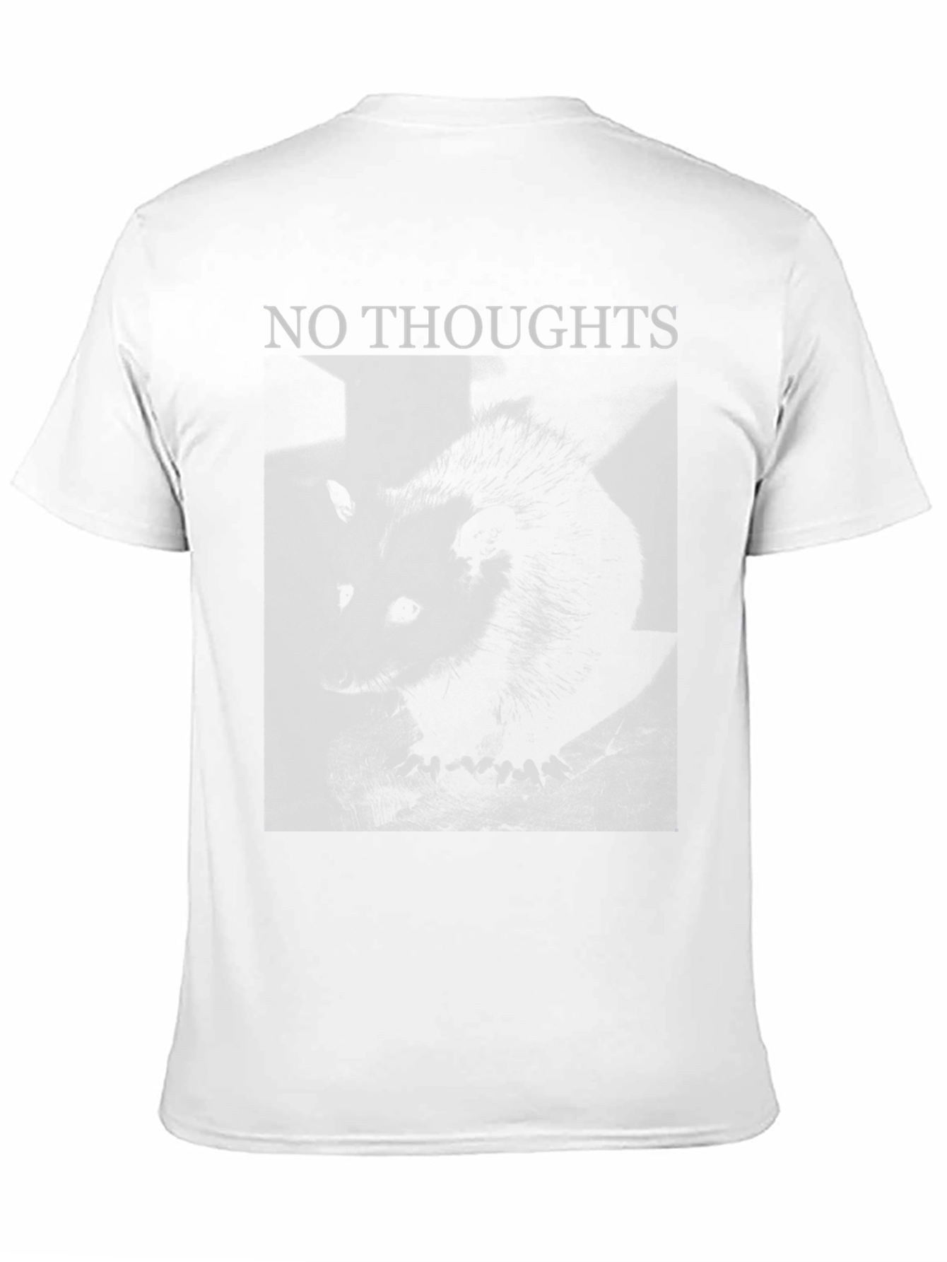 Black No Thoughts Opossum Graphic T-Shirt view 11