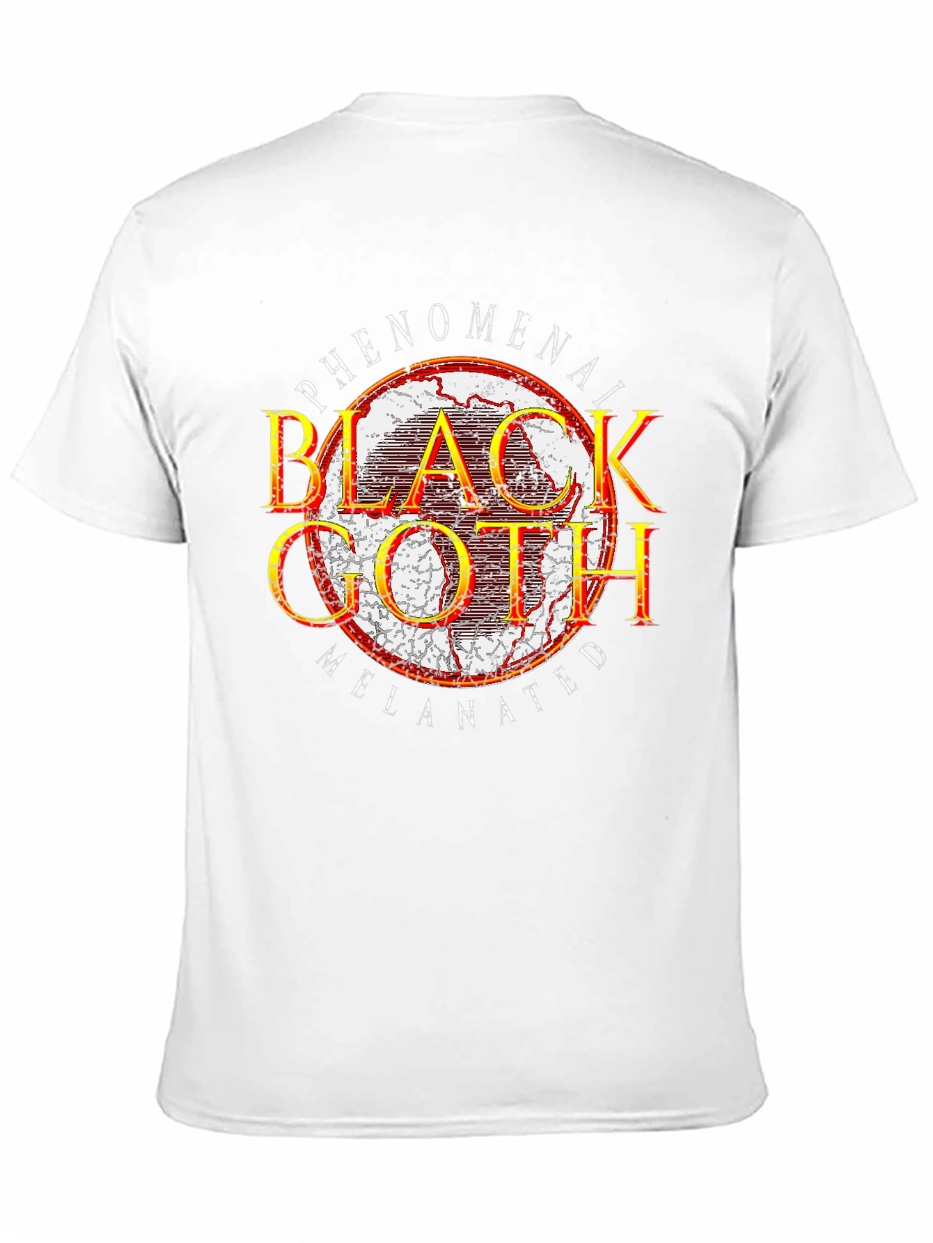 Black Phenomenal Black Goth Melanated Graphic T-Shirt view 11