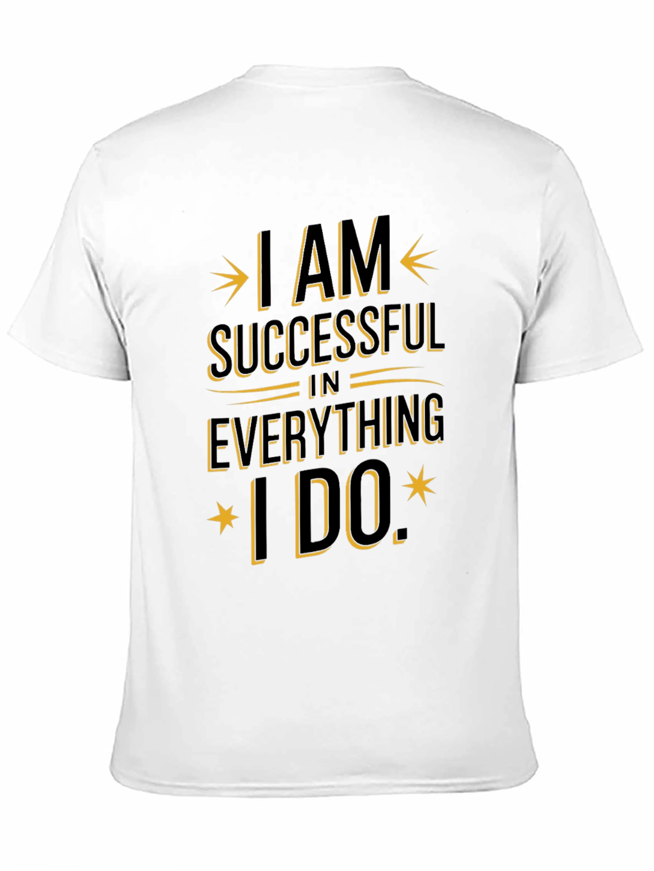 Black I AM Successful T-Shirt - Motivational Graphic Tee view 11