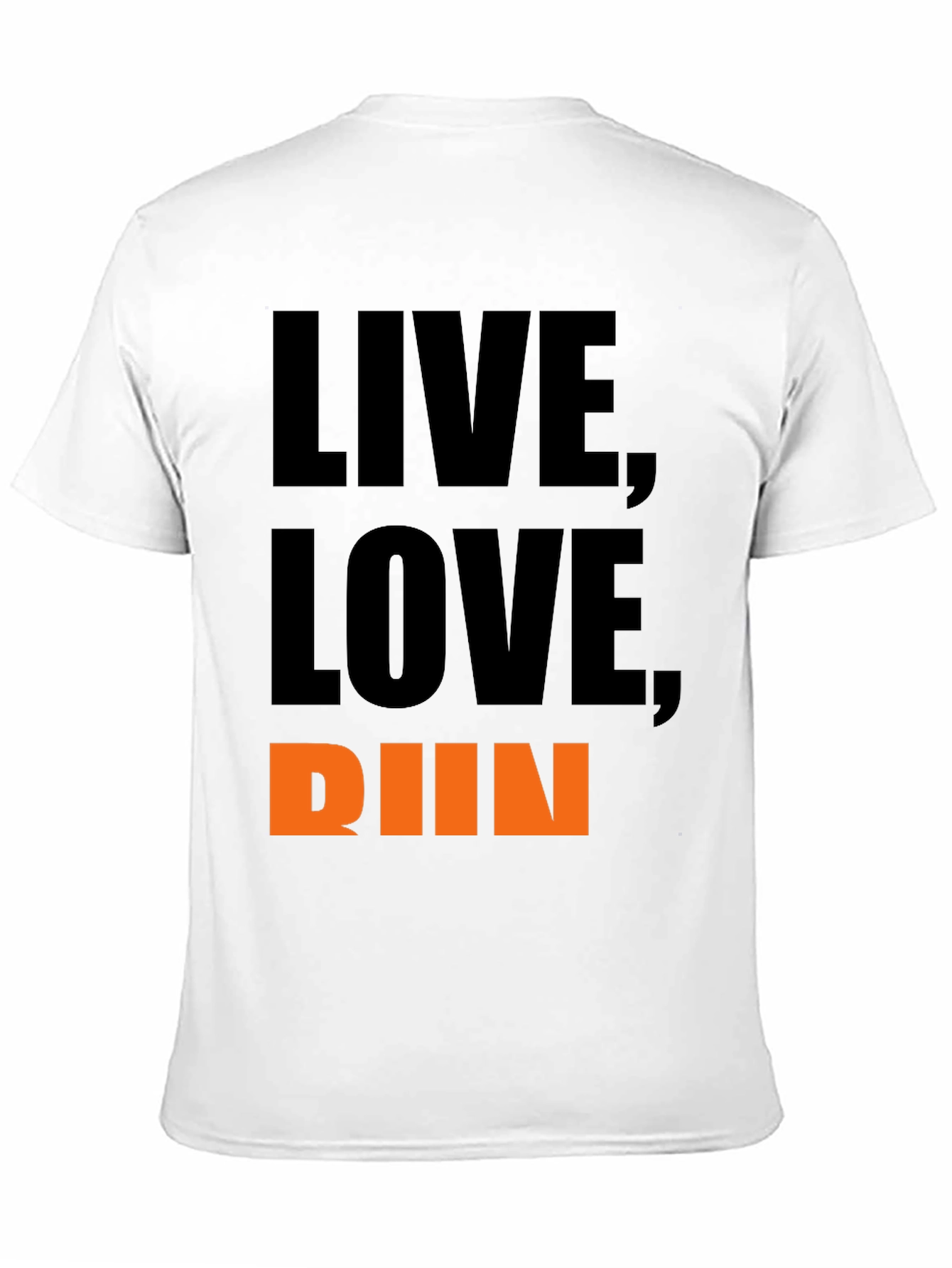 Black Live, Love, Run T-Shirt - Motivational Graphic Tee view 11