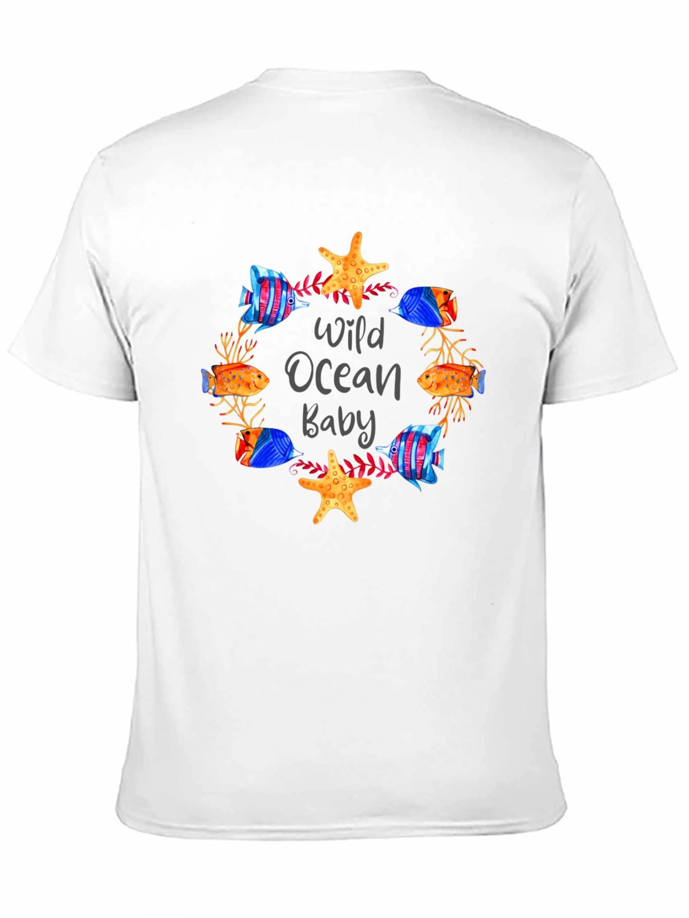 Black Wild Ocean Baby Graphic T-Shirt view 11