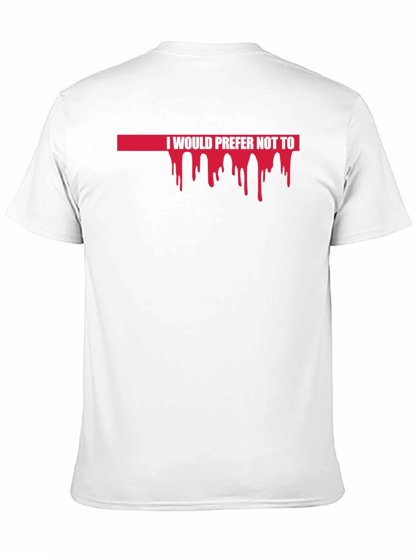 Black I Would Prefer Not To Funny Graphic Tee view 11