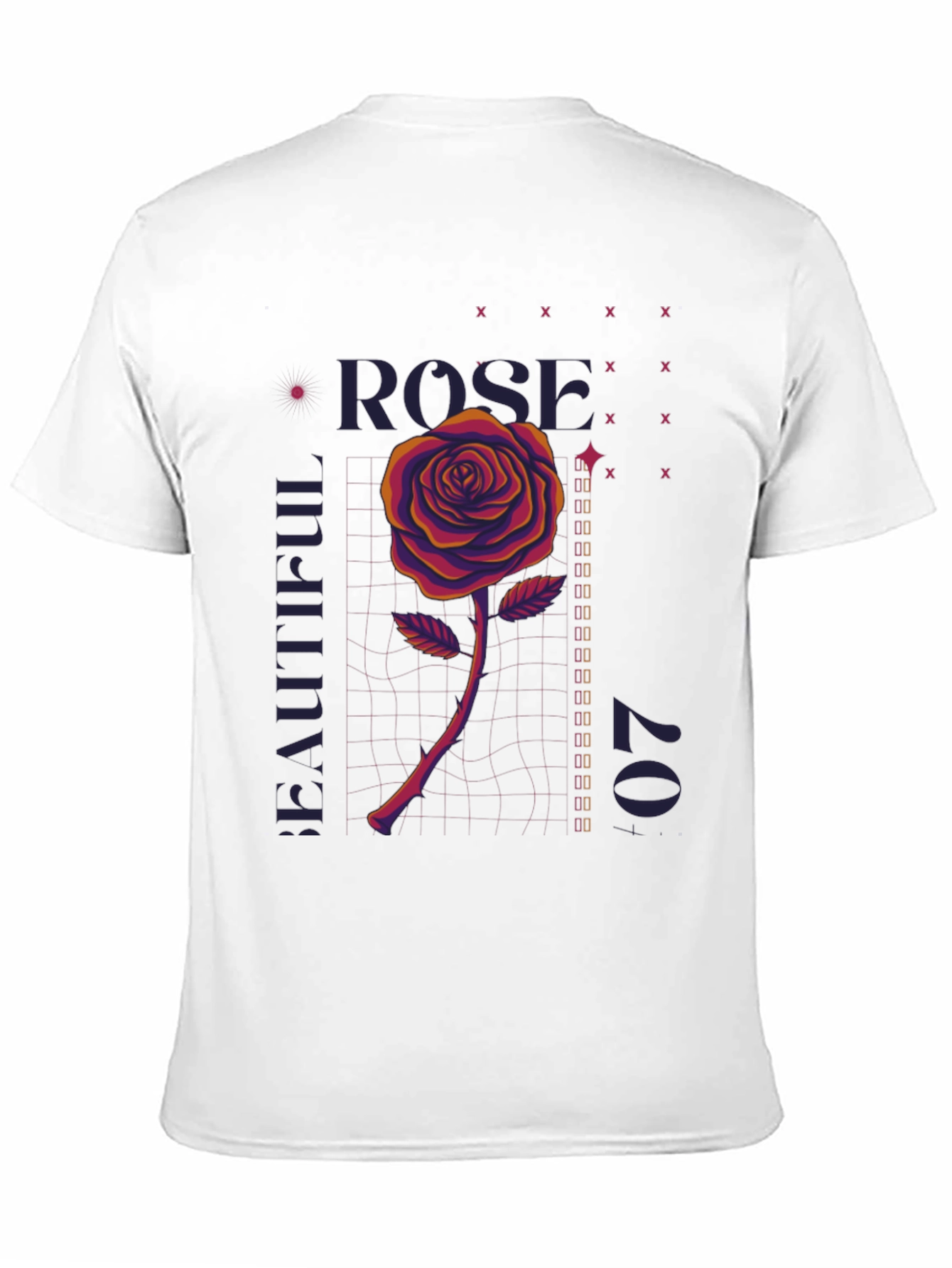 Black Rose Graphic T-Shirt - Men's Black Tee view 11