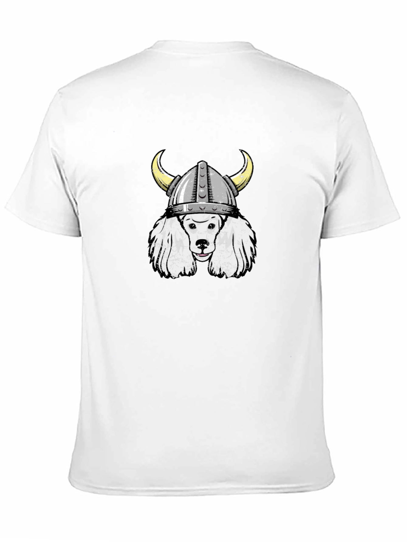 Black Viking Poodle Graphic Tee view 11