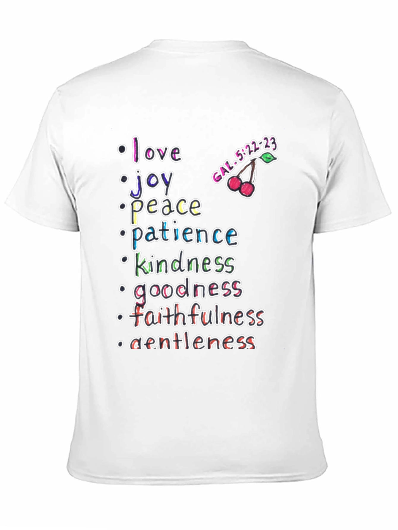 Black Fruit of the Spirit Graphic T-Shirt view 11