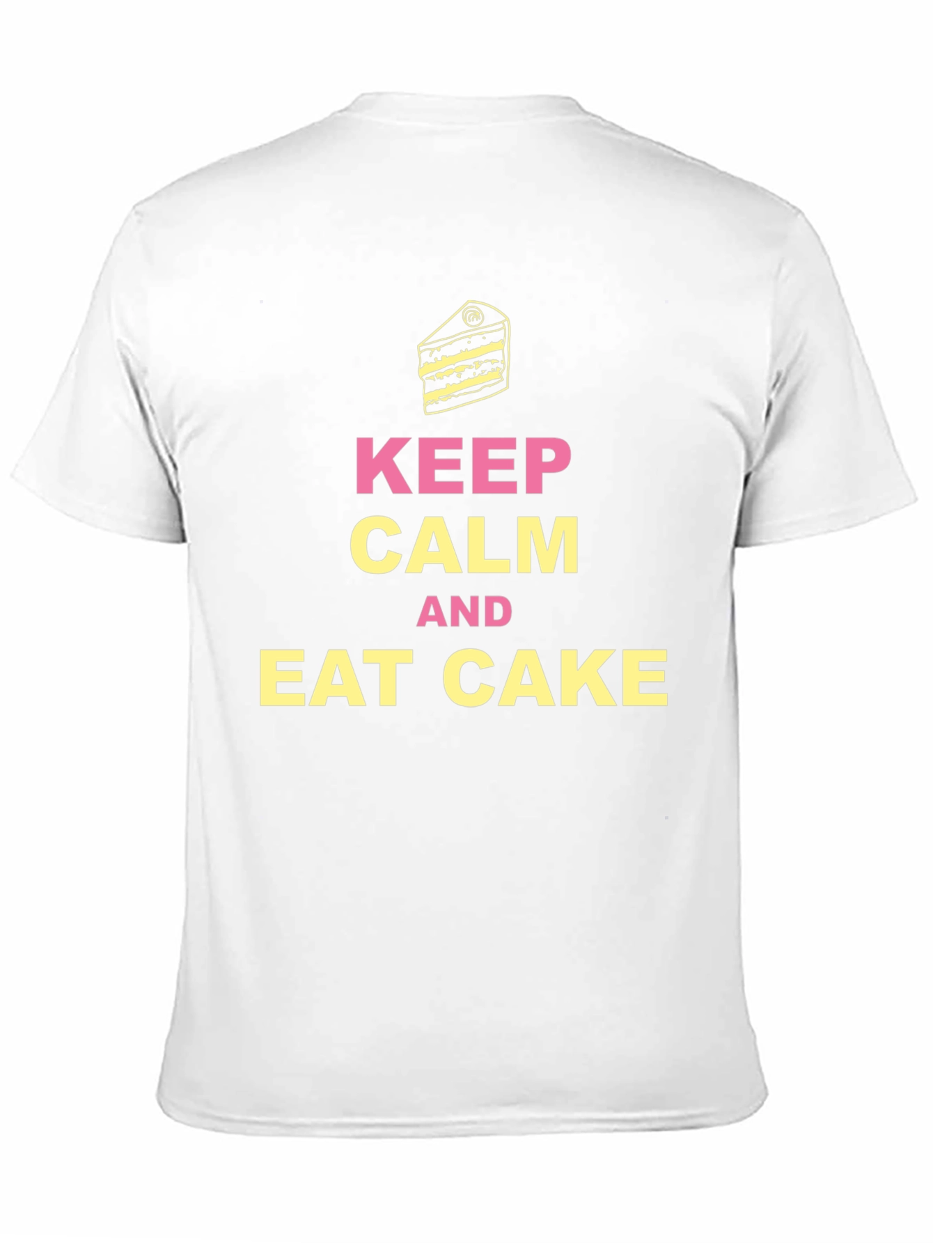 Black Keep Calm Eat Cake T-Shirt view 11