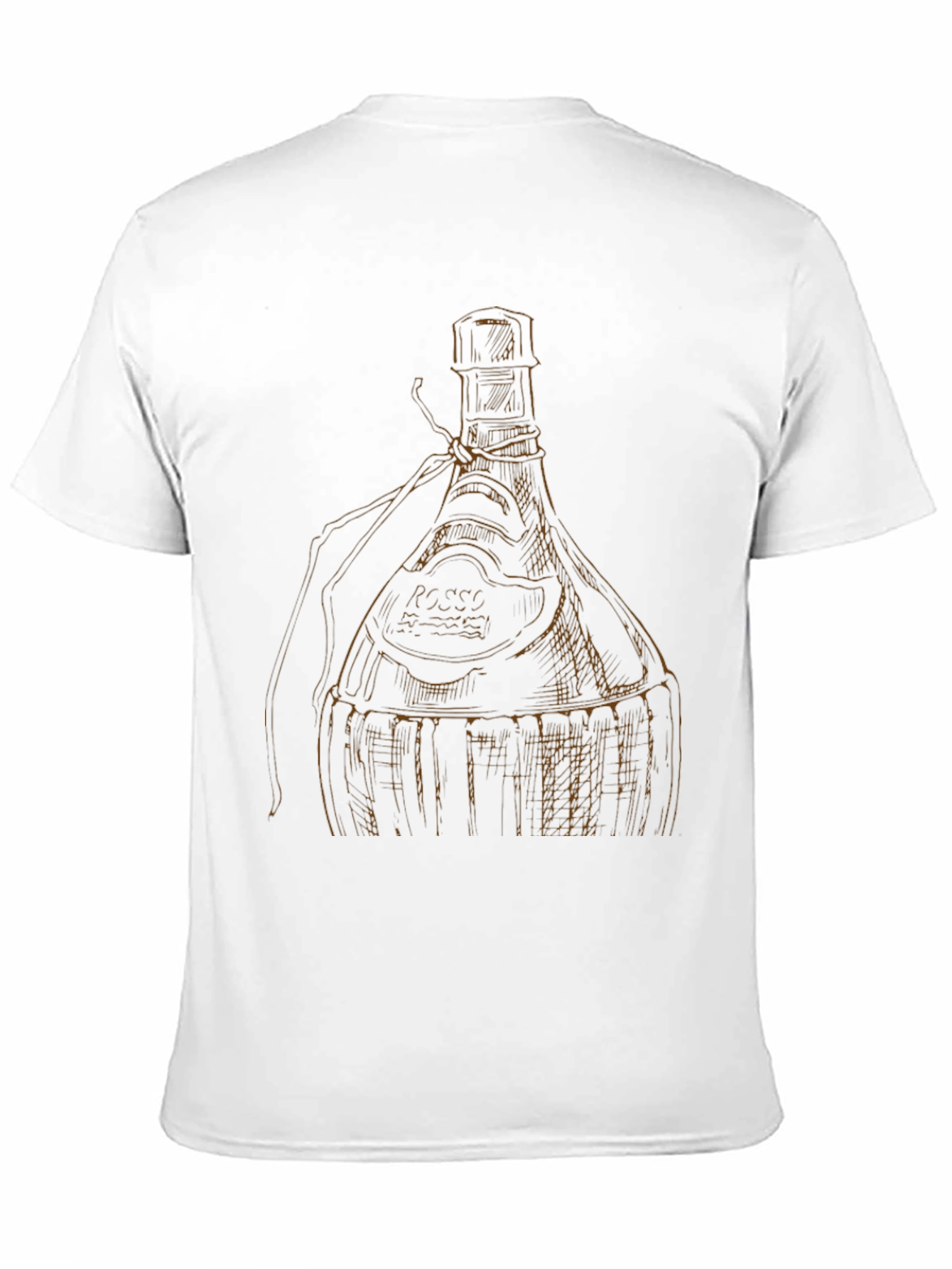 Black Wine Bottle Graphic Tee - Unique Design view 11