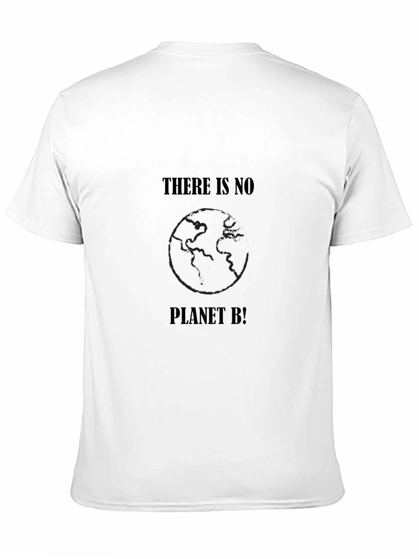 Black No Planet B Graphic T-Shirt - Eco-Friendly Awareness Tee view 11