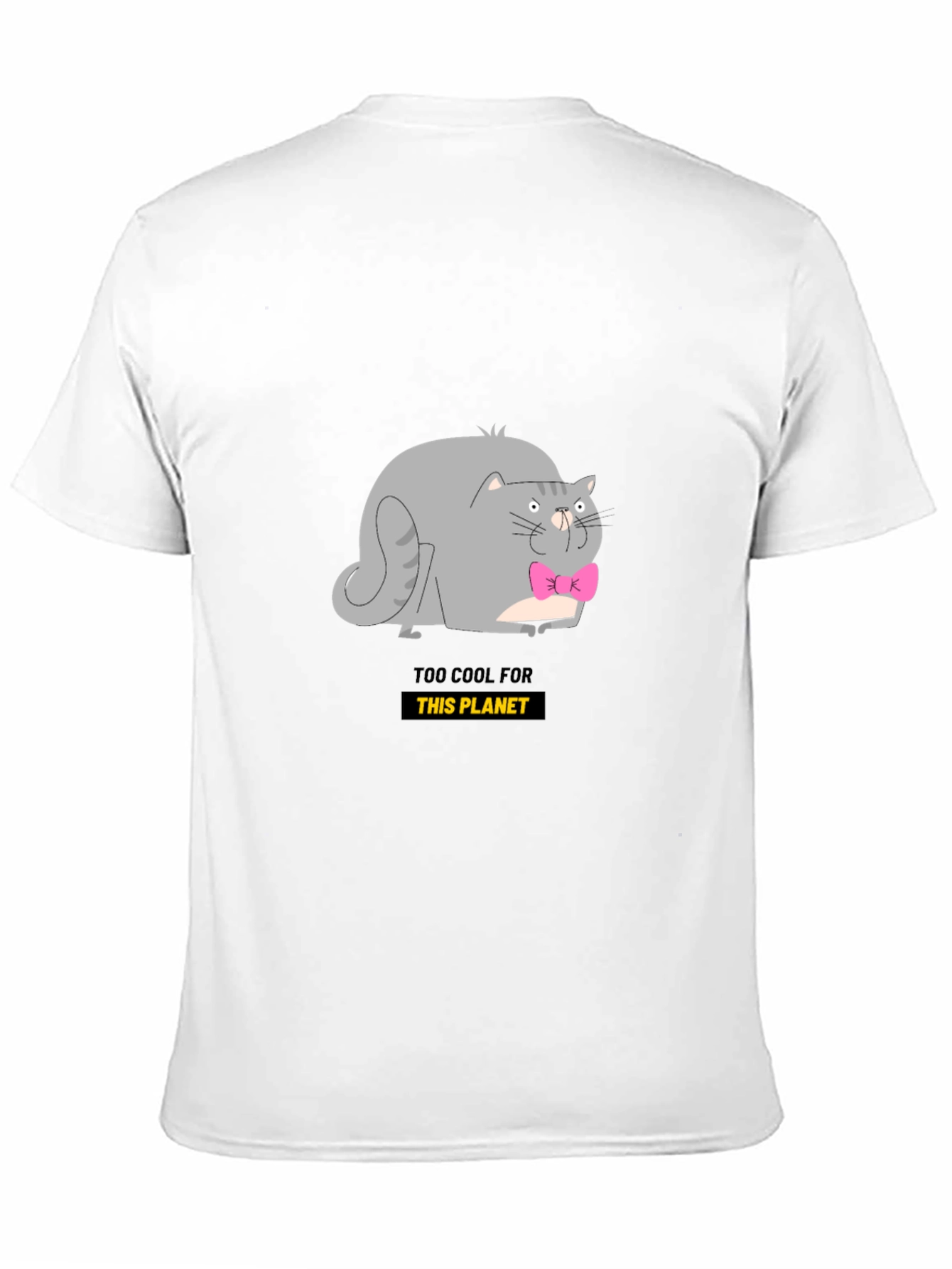 Black Cool Cat Graphic Tee - Black view 11