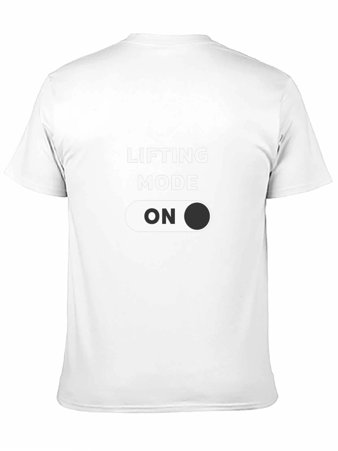 Black Lifting Mode ON T-Shirt - Gym Workout Apparel view 11