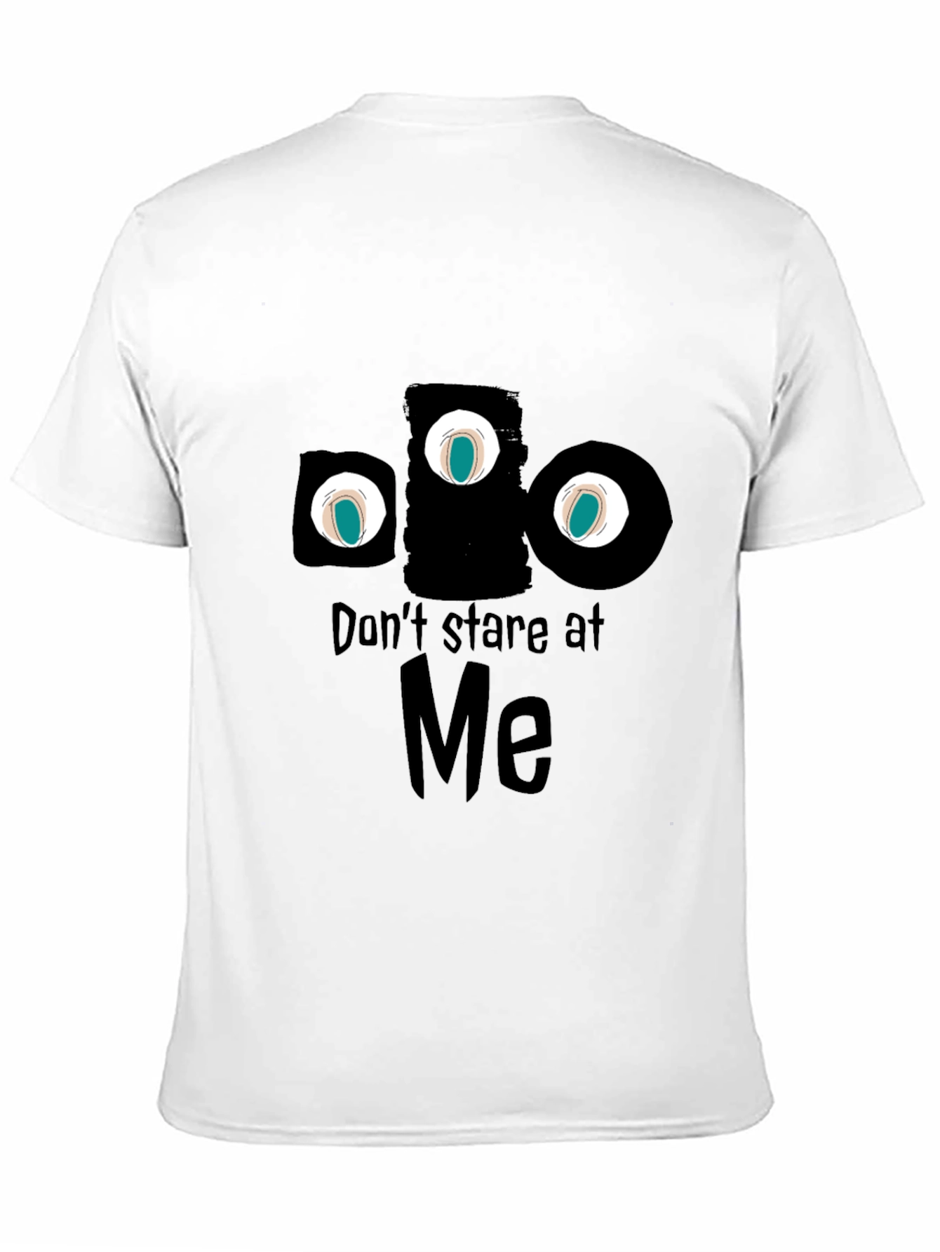 Black Don't Stare at Me Graphic Tee view 11
