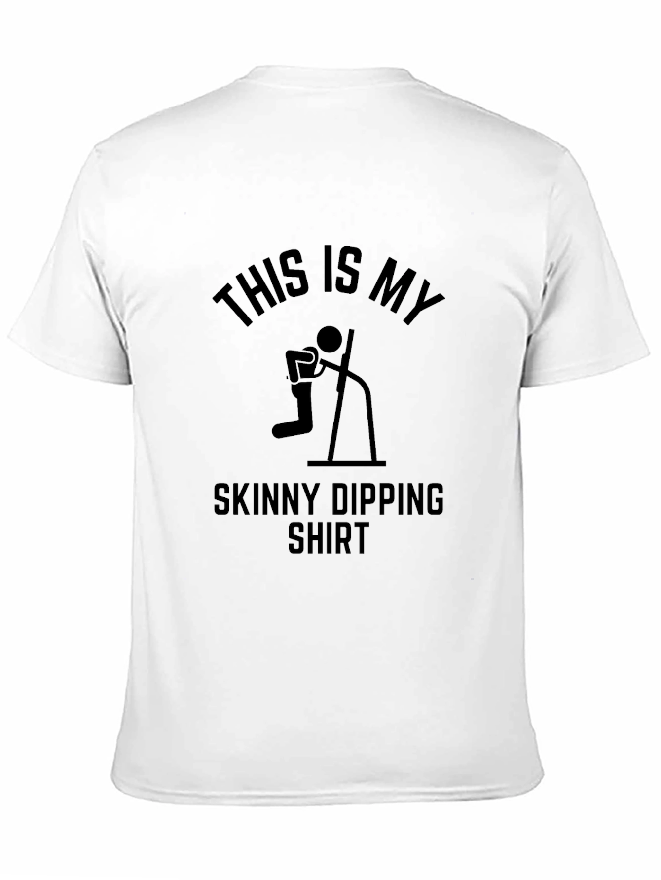 Black Skinny Dipping Shirt - Funny Graphic Tee view 11