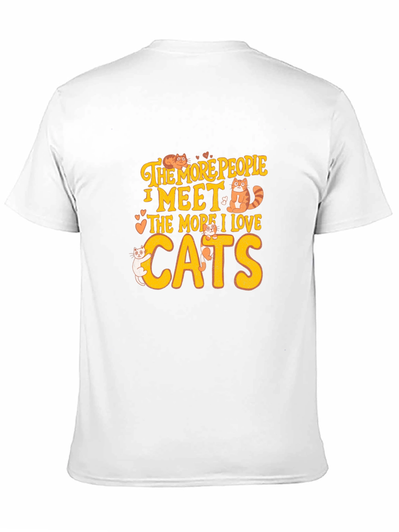Black Cat Lover T-Shirt: The More I Love Cats view 11