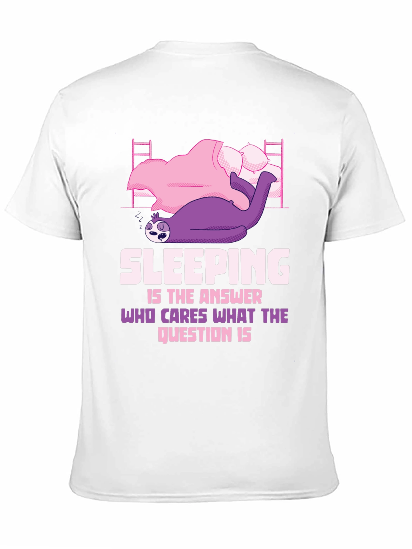 Black Sloth Sleeping T-Shirt - Funny Sleep Lover Tee view 11