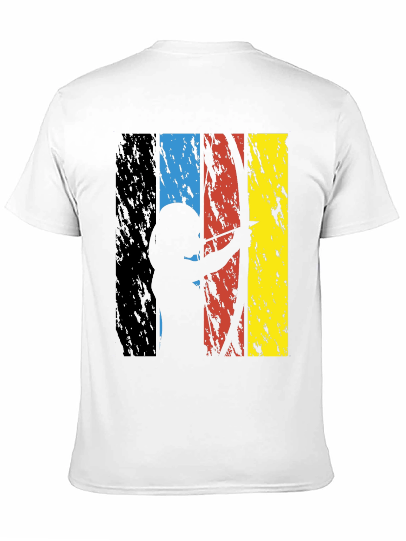 Black Archery Silhouette Graphic Tee - Grunge Style view 11