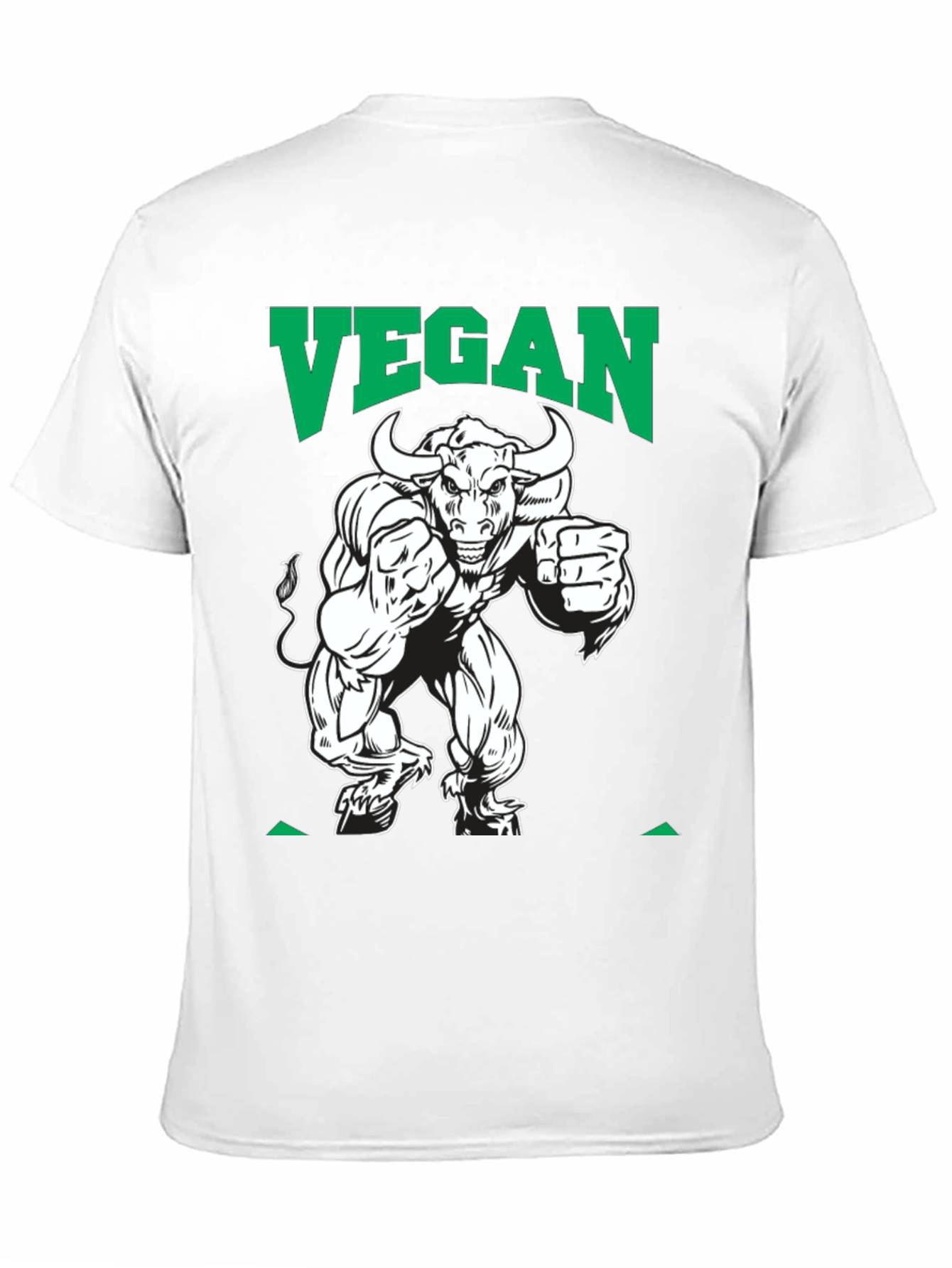 Black Vegan Bull T-Shirt view 11
