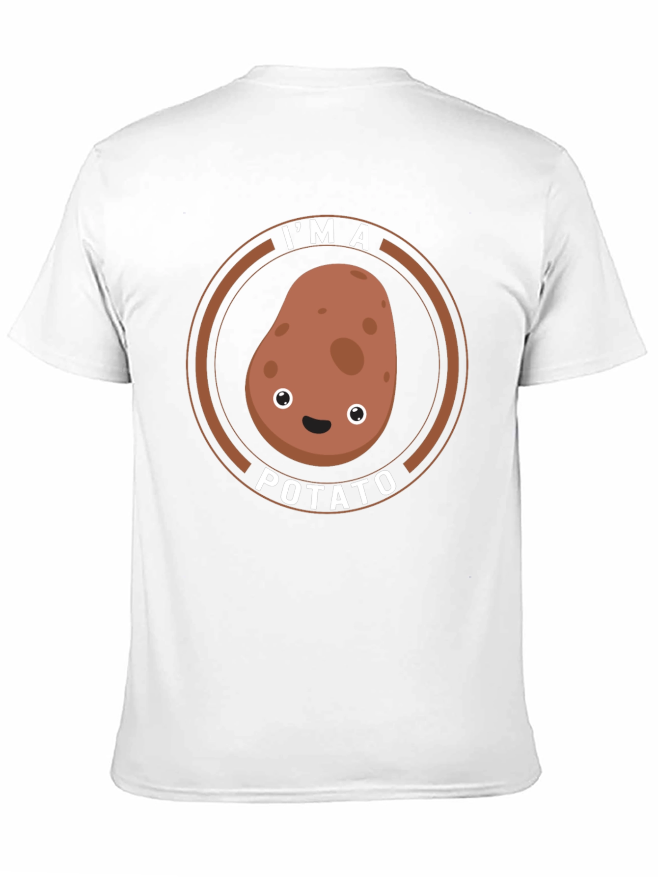 Black I'm A Potato Funny Graphic T-Shirt view 11