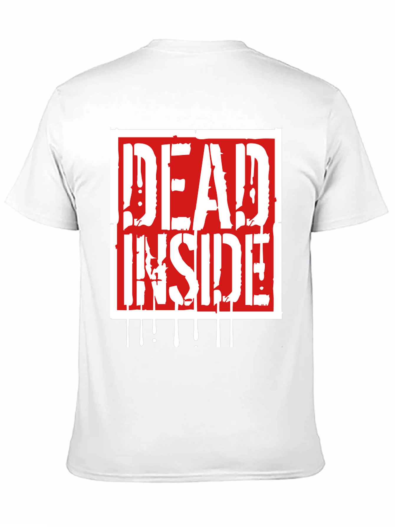 Black Dead Inside Graphic Print Tee - Black view 11