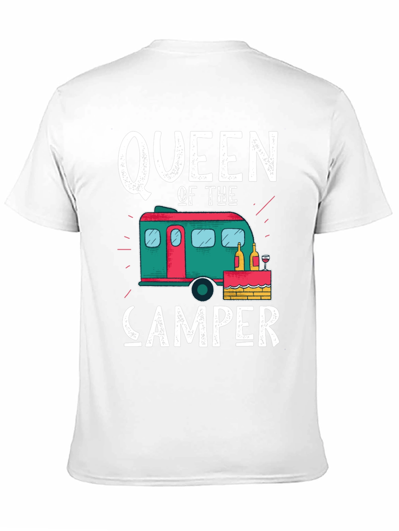 Black Queen of the Camper Graphic Tee view 11