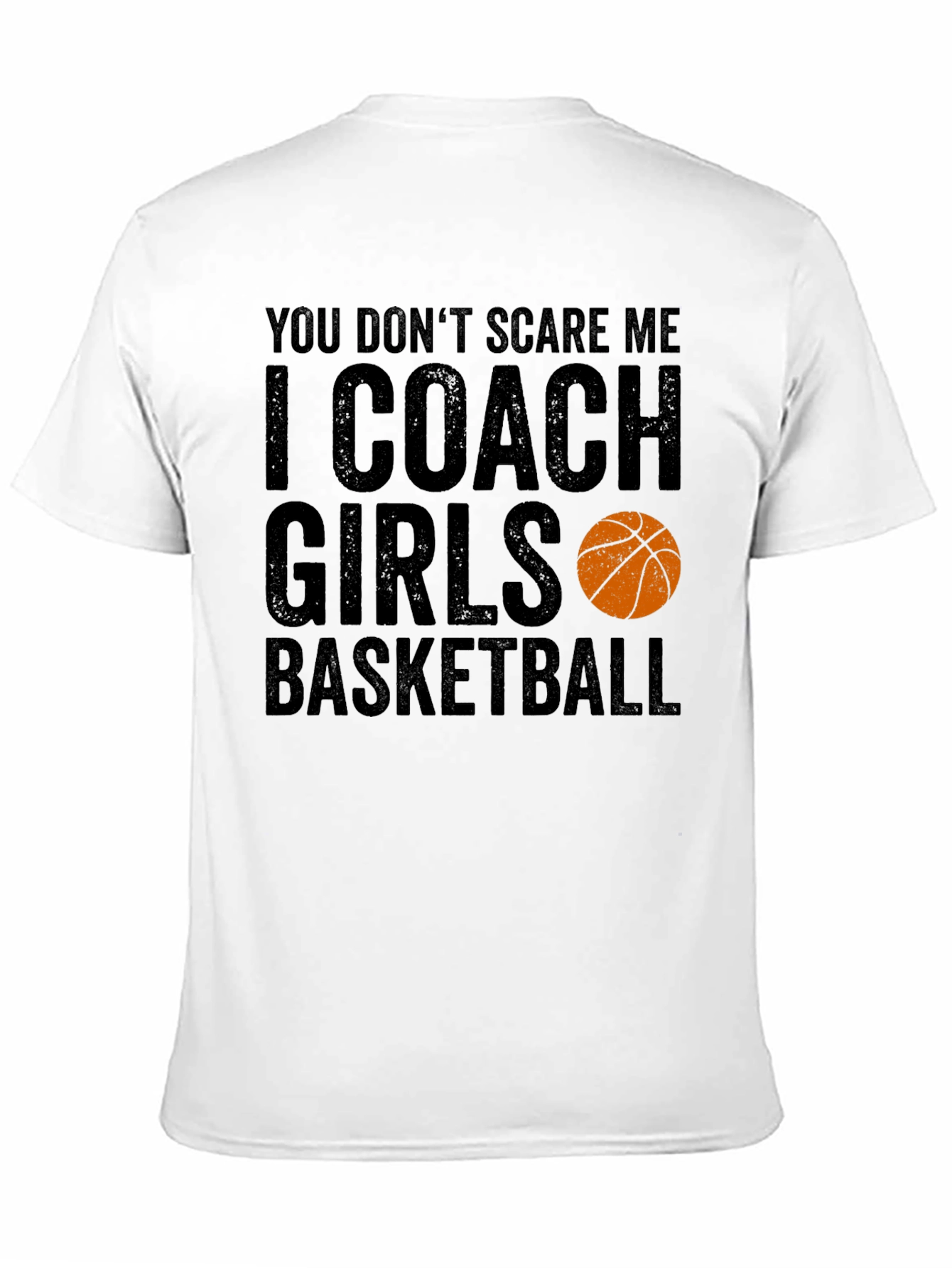 Black Funny Basketball Coach T-Shirt - I Coach Girls Basketball view 11