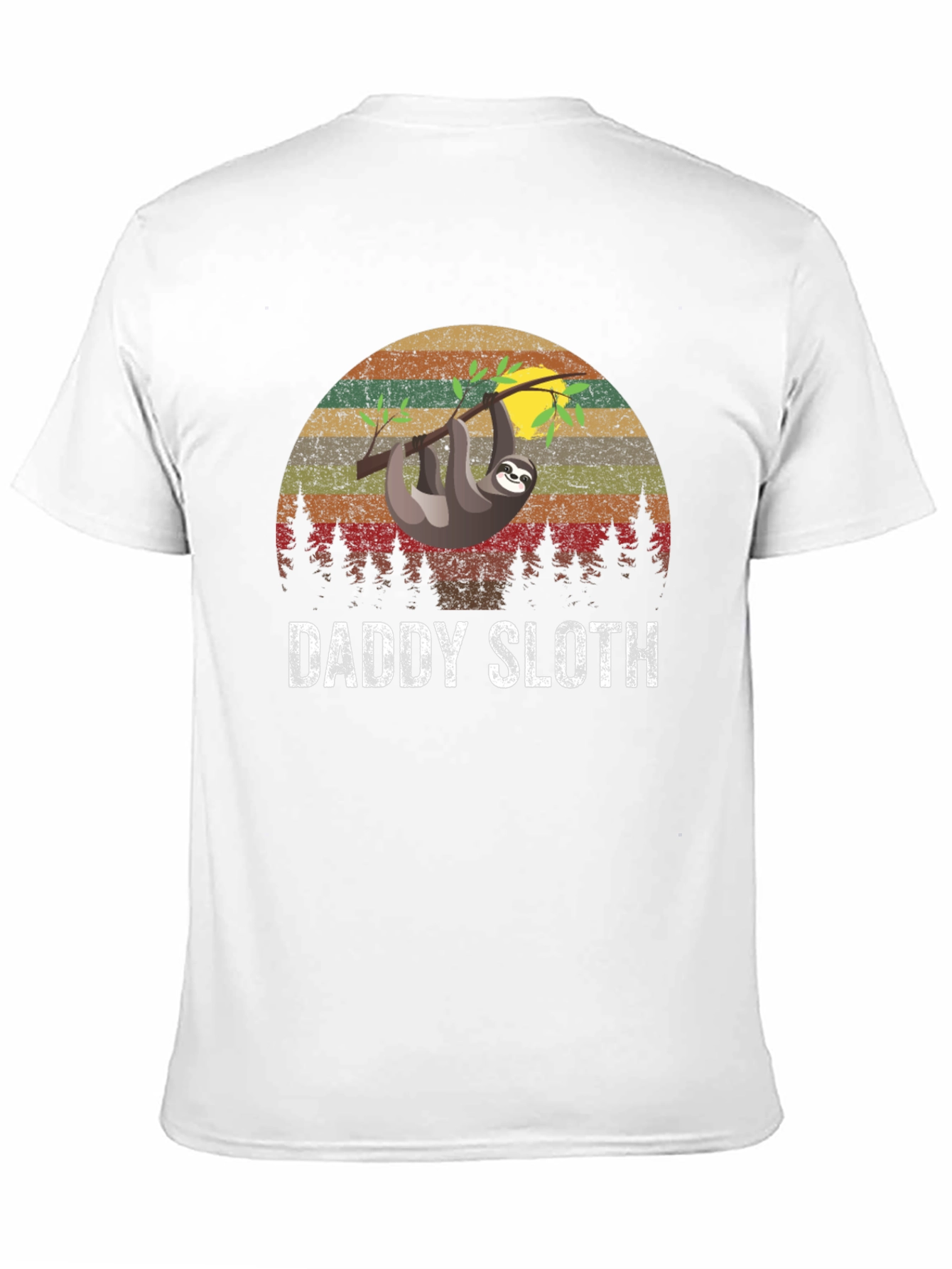 Black Daddy Sloth Graphic T-Shirt view 11