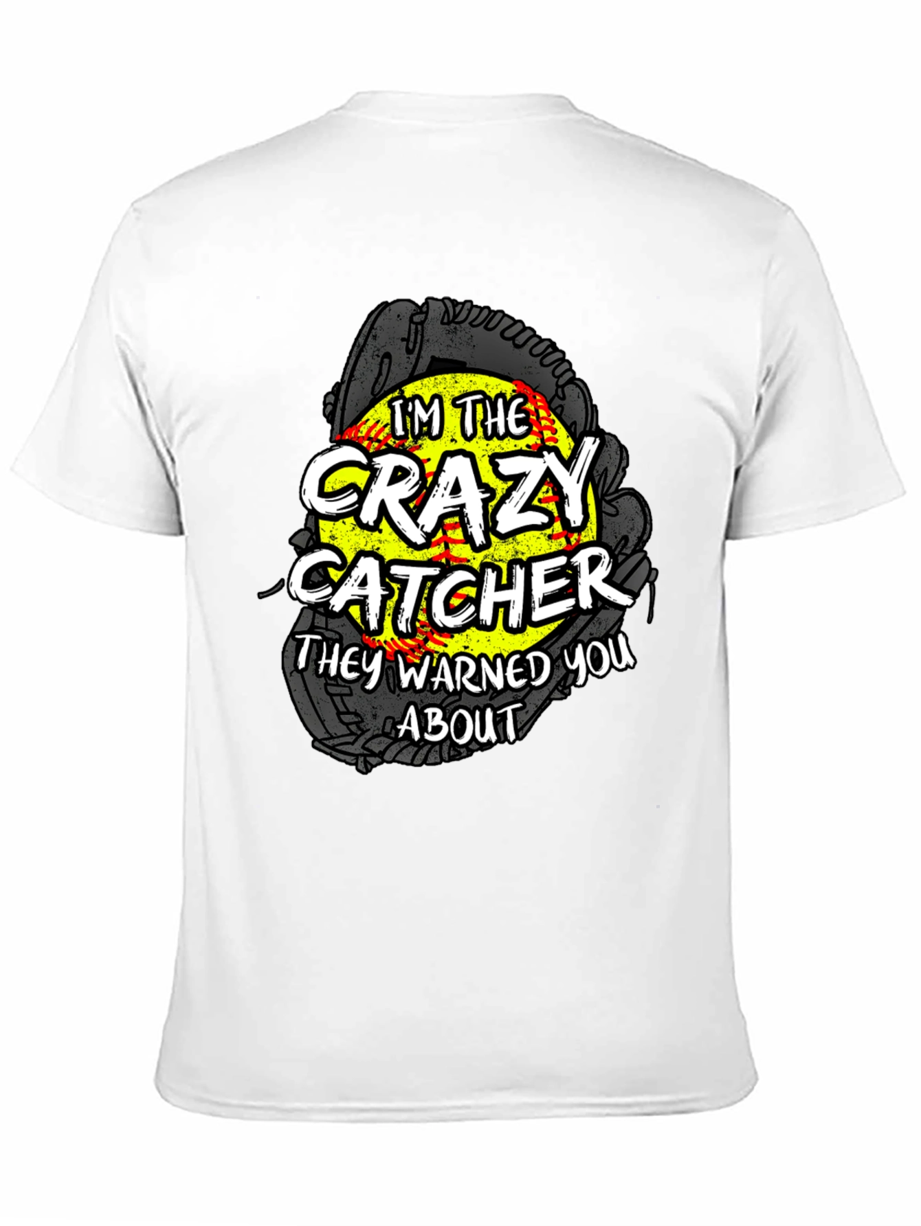 Crazy Catcher Softball Graphic Tee - 11