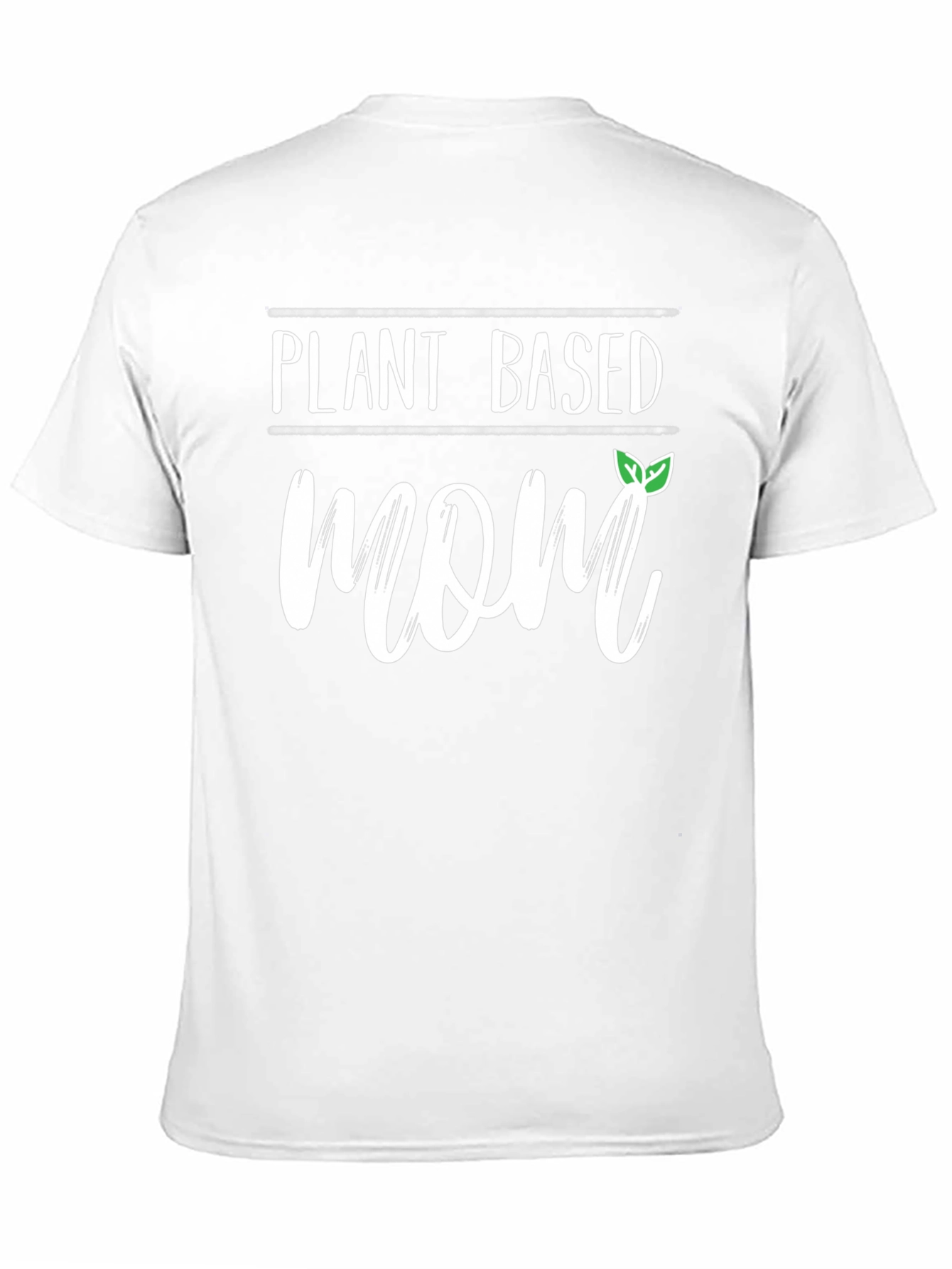 Black Plant Based Mom Graphic T-Shirt - Vegan Lifestyle Tee view 11