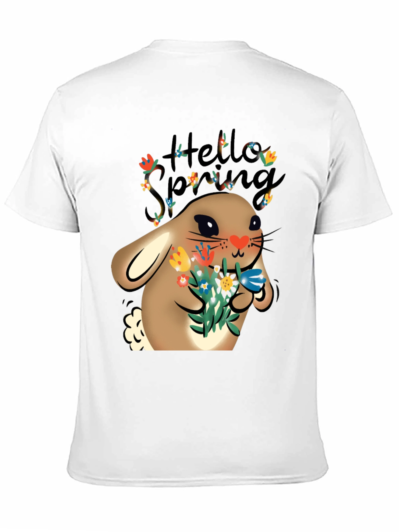 Black Spring Bunny T-Shirt view 11