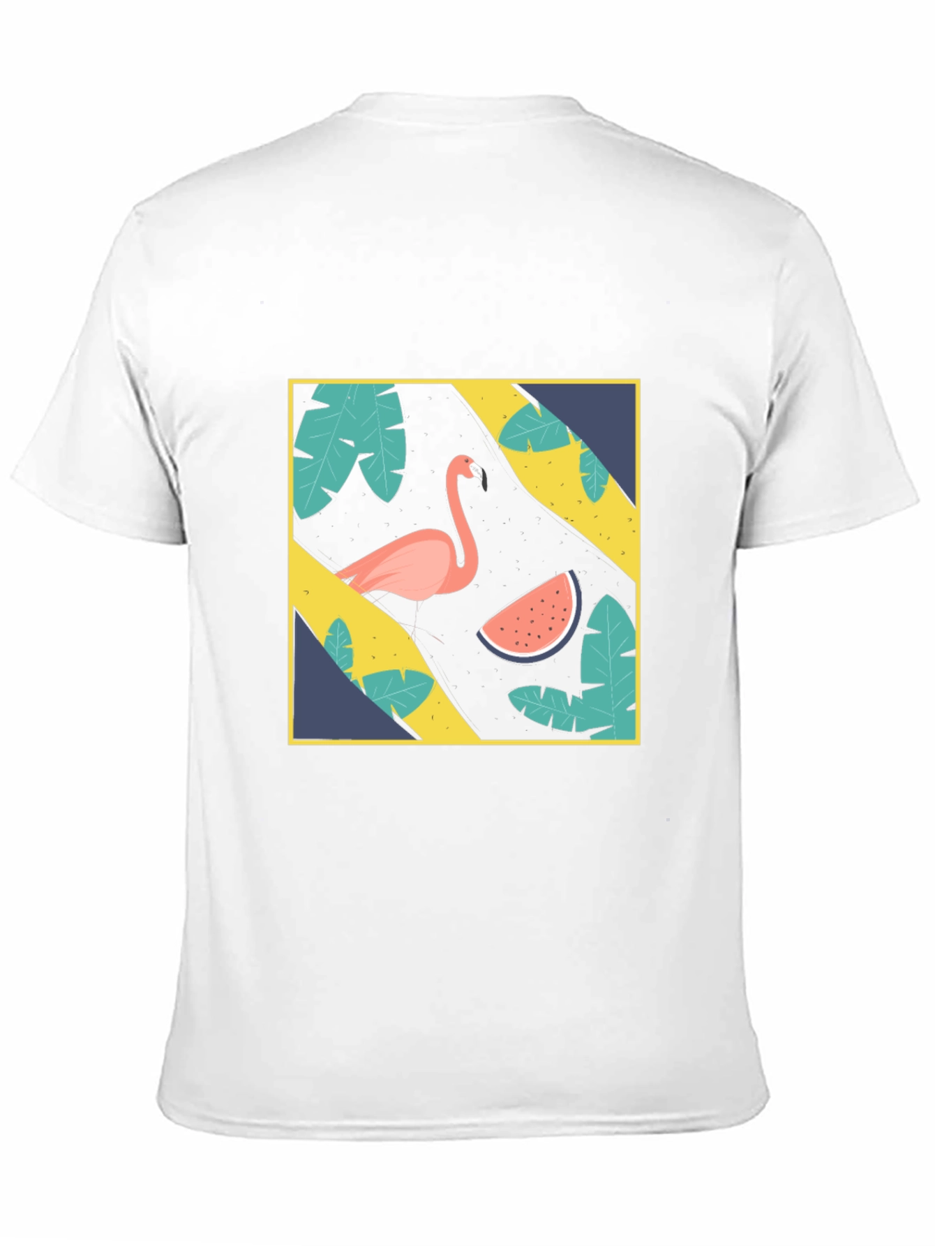 Black Tropical Flamingo Graphic Tee view 11