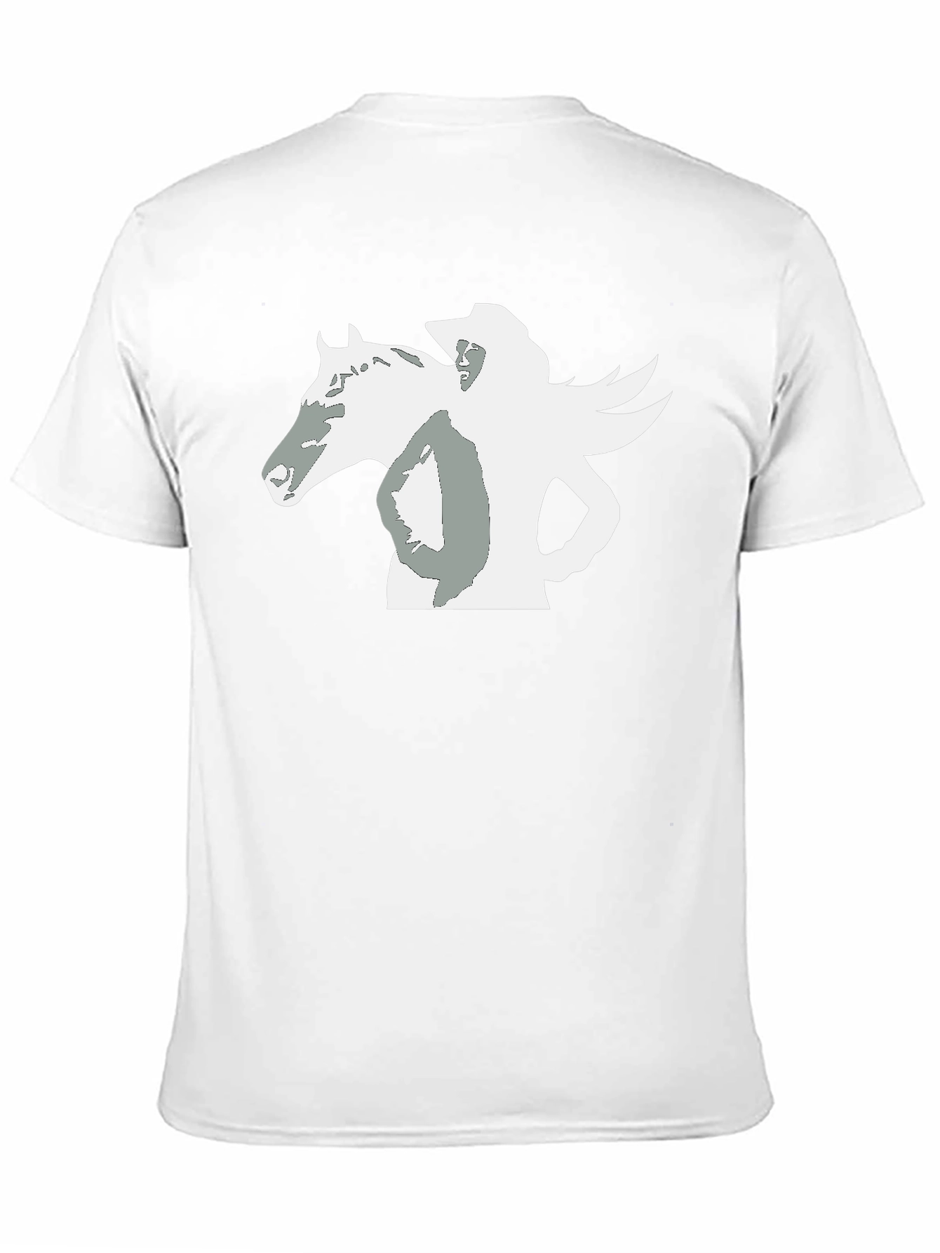 Black Black Tee with Horse and Rider Graphic view 11