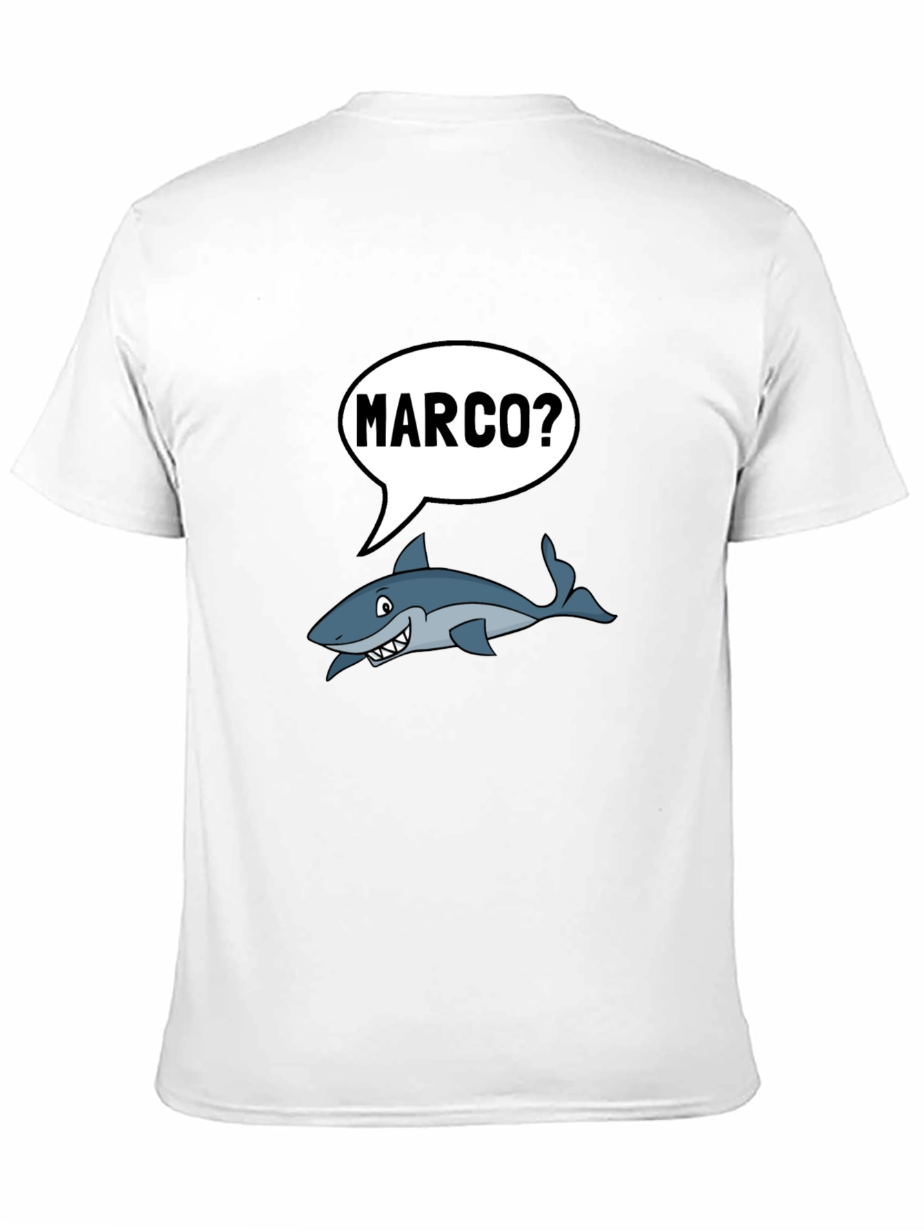 Black Marco Shark T-Shirt - Funny Ocean Humor Tee view 11