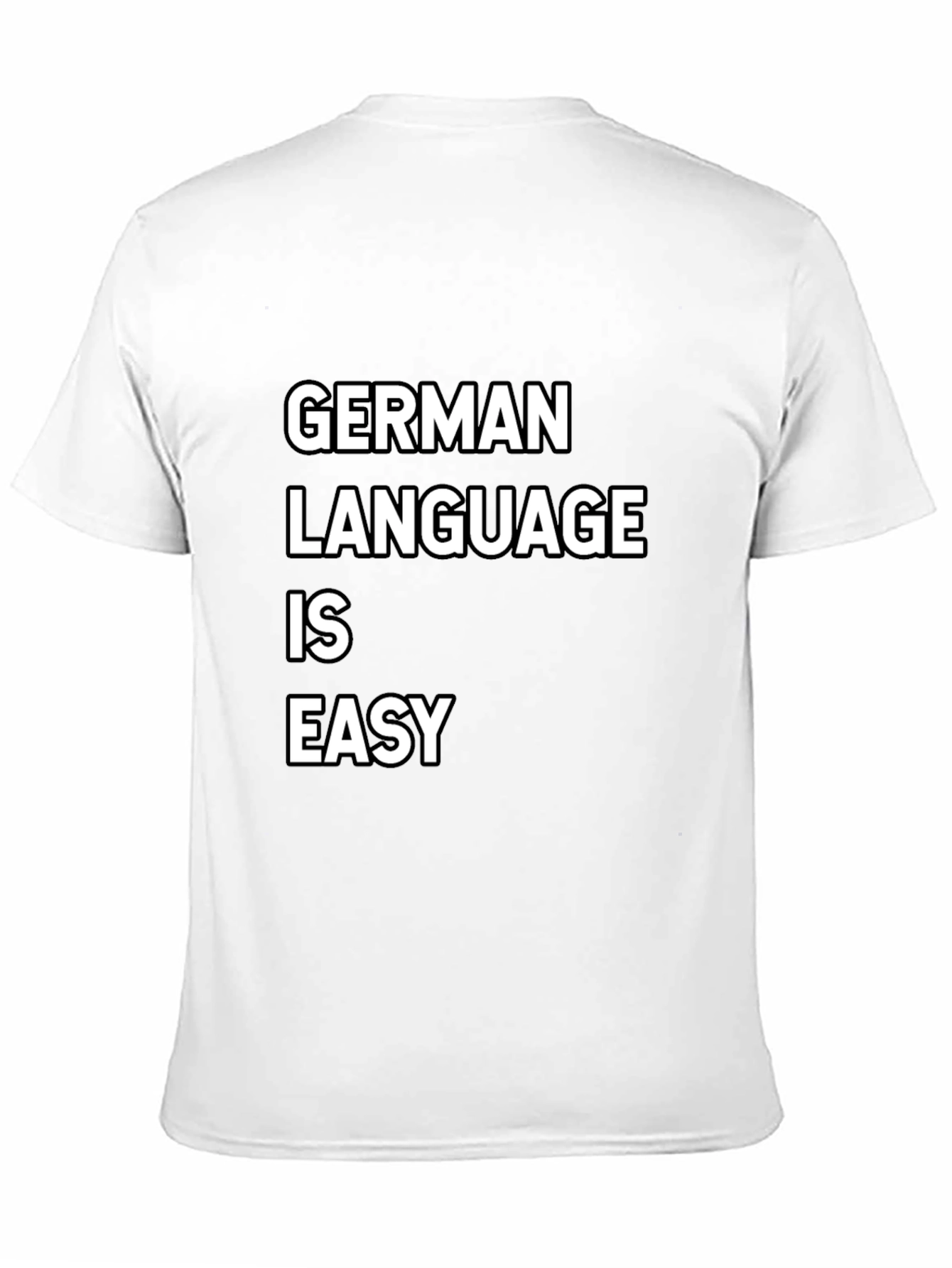 Black German Language Is Easy T-Shirt - Novelty Humor Tee view 11